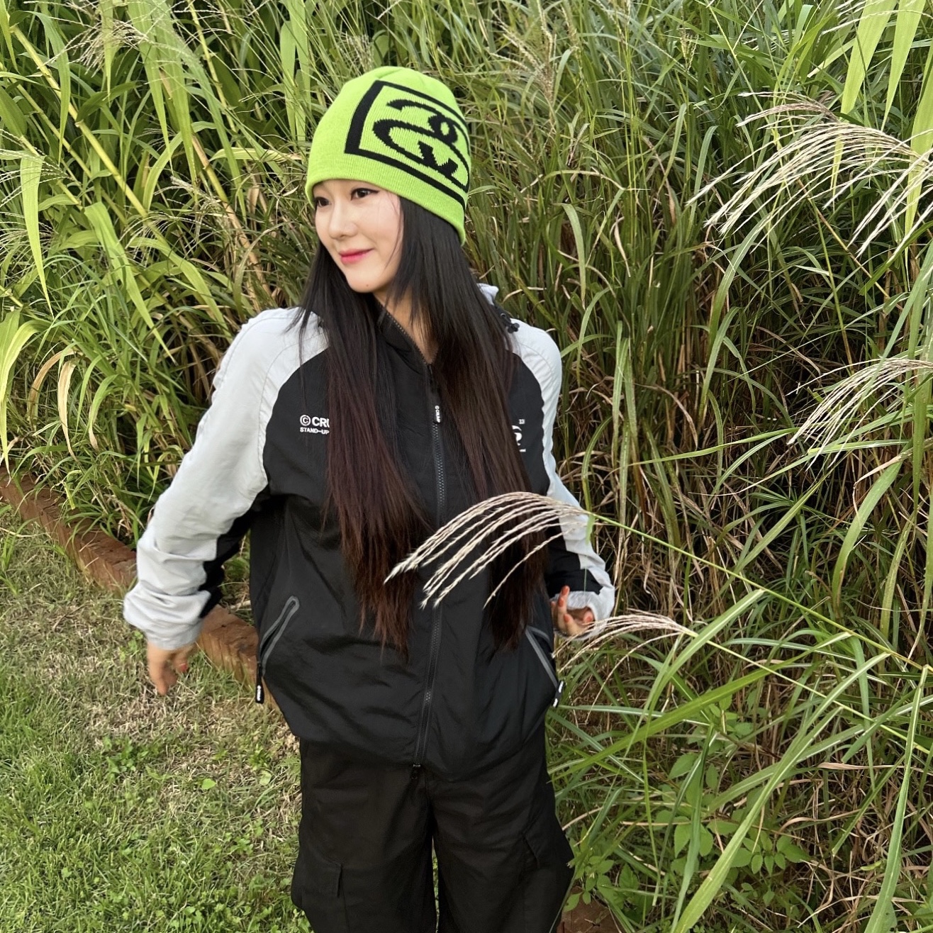 Stussy SS Link Skull Cap Lime, (W) Adidas Forum Bold Core Black 착용 스타일 - 2
