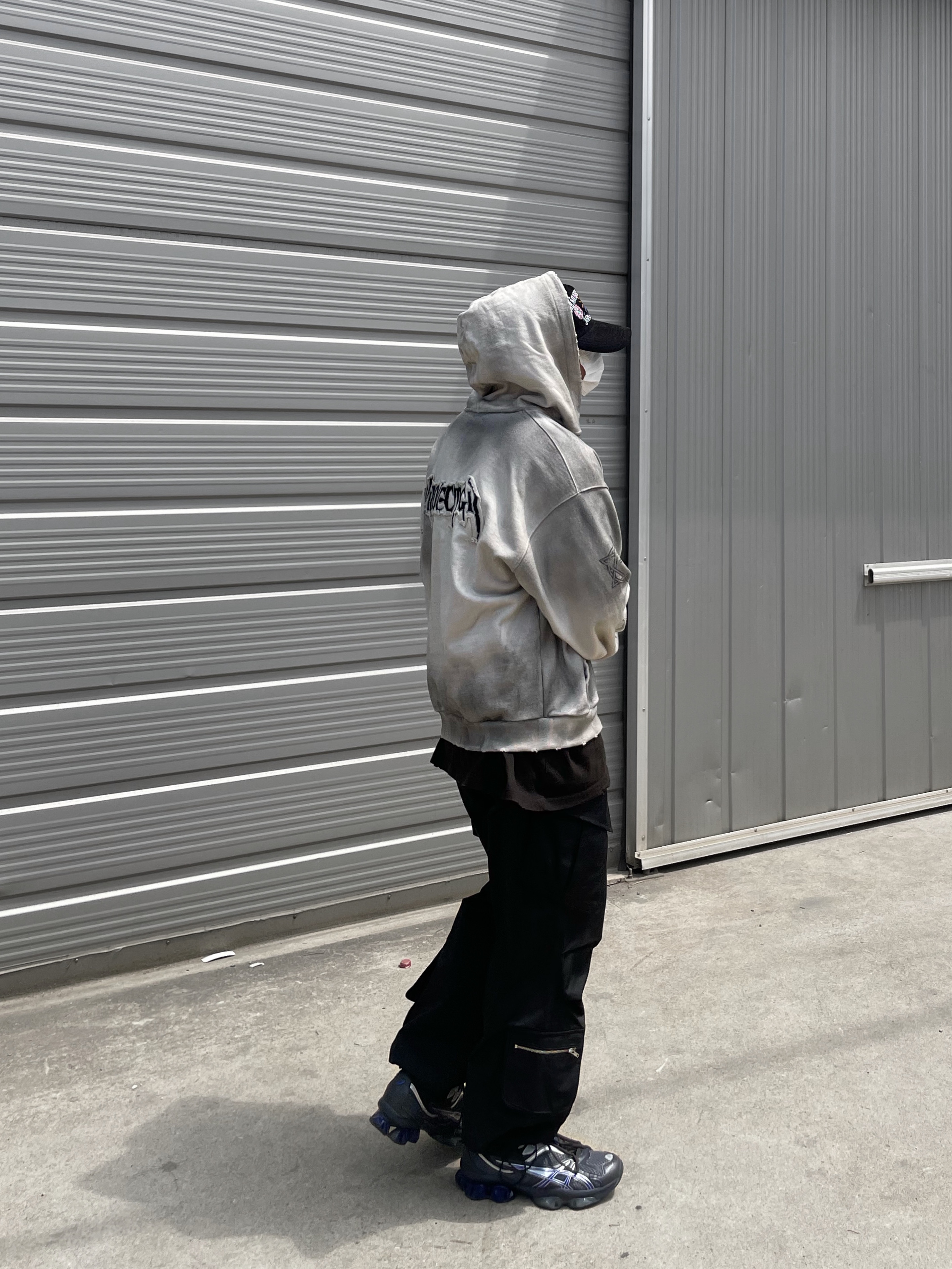 Project G/R Furious Logo Applique Zip Hoodie Grey - 10 Corso Como Exclusive, Asics x Kiko Kostadinov Gel-Quantum Zientzia Dark Grey 착용 스타일 - 2