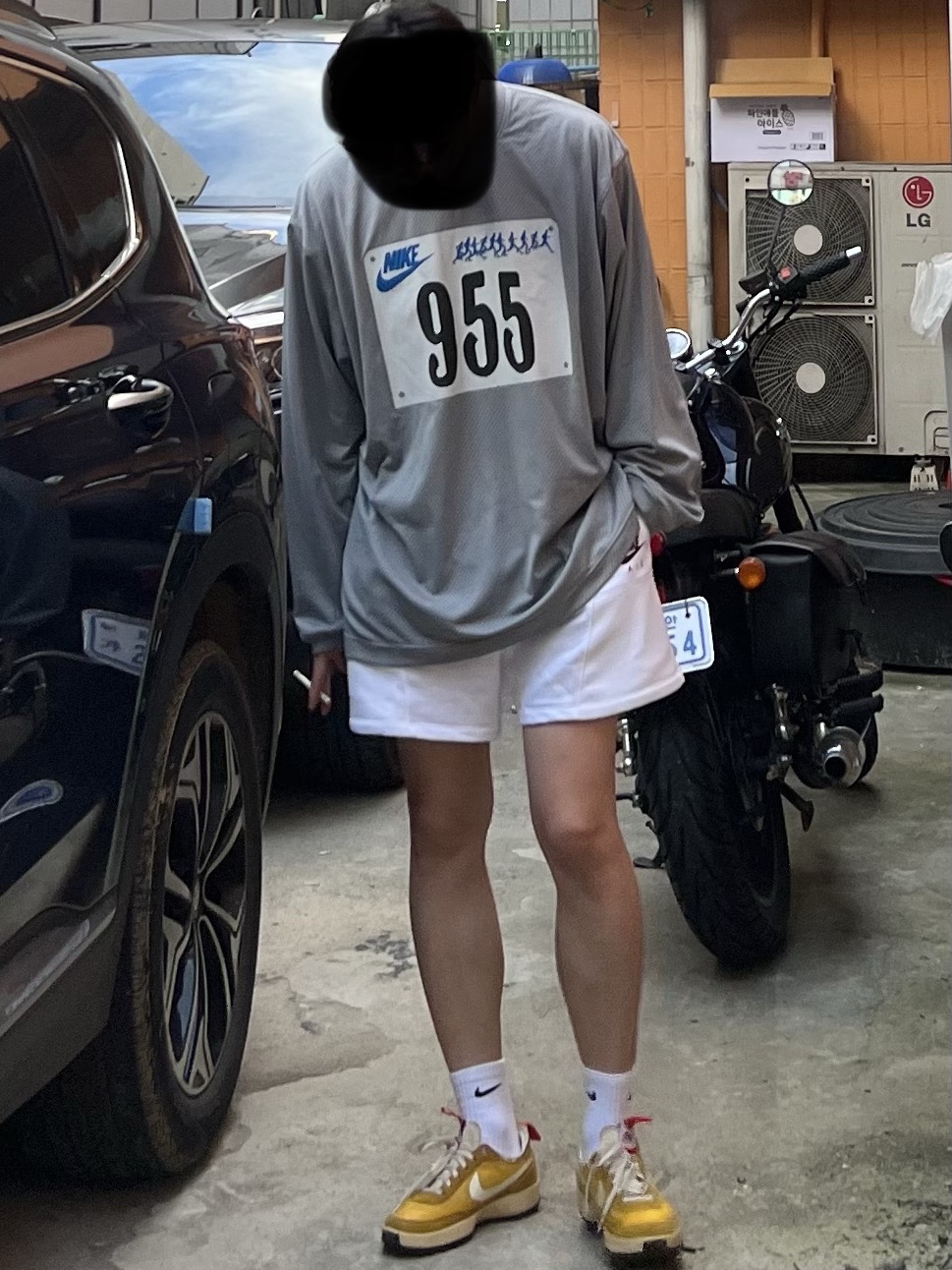 Nike x Cactus Plant Flea Market L/S Jersey Grey - US/EU, Nike x Tom Sachs General Purpose Shoe Archive 착용 스타일 - 1