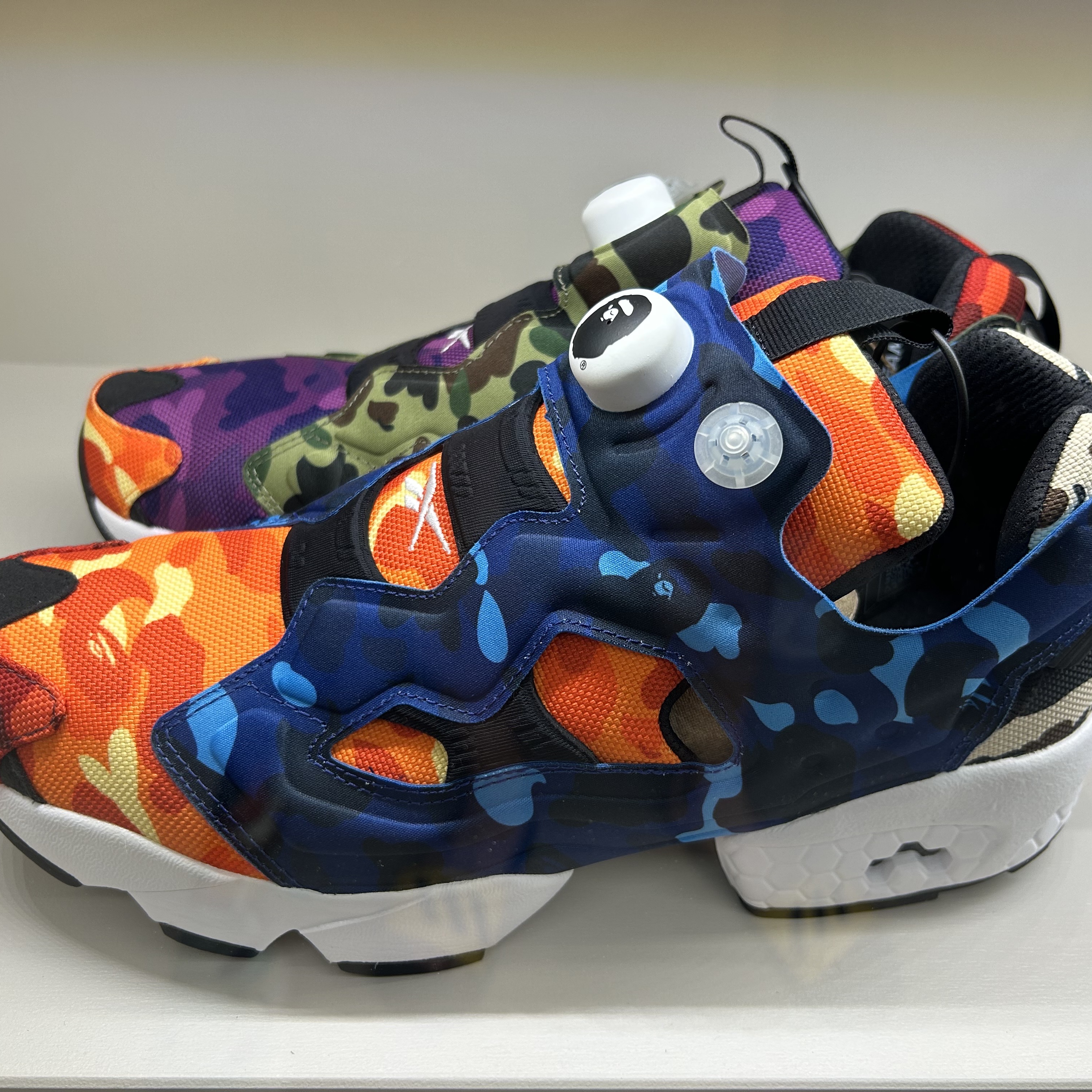 Reebok x BAPE Instapump Fury OG Multi Camo 착용 스타일
