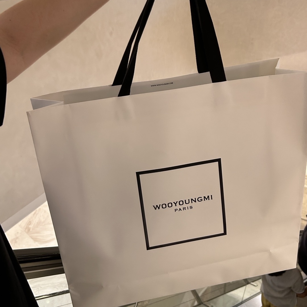 Wooyoungmi Back Logo MA-1 Jumper Black - 23FW 착용 스타일 - 2
