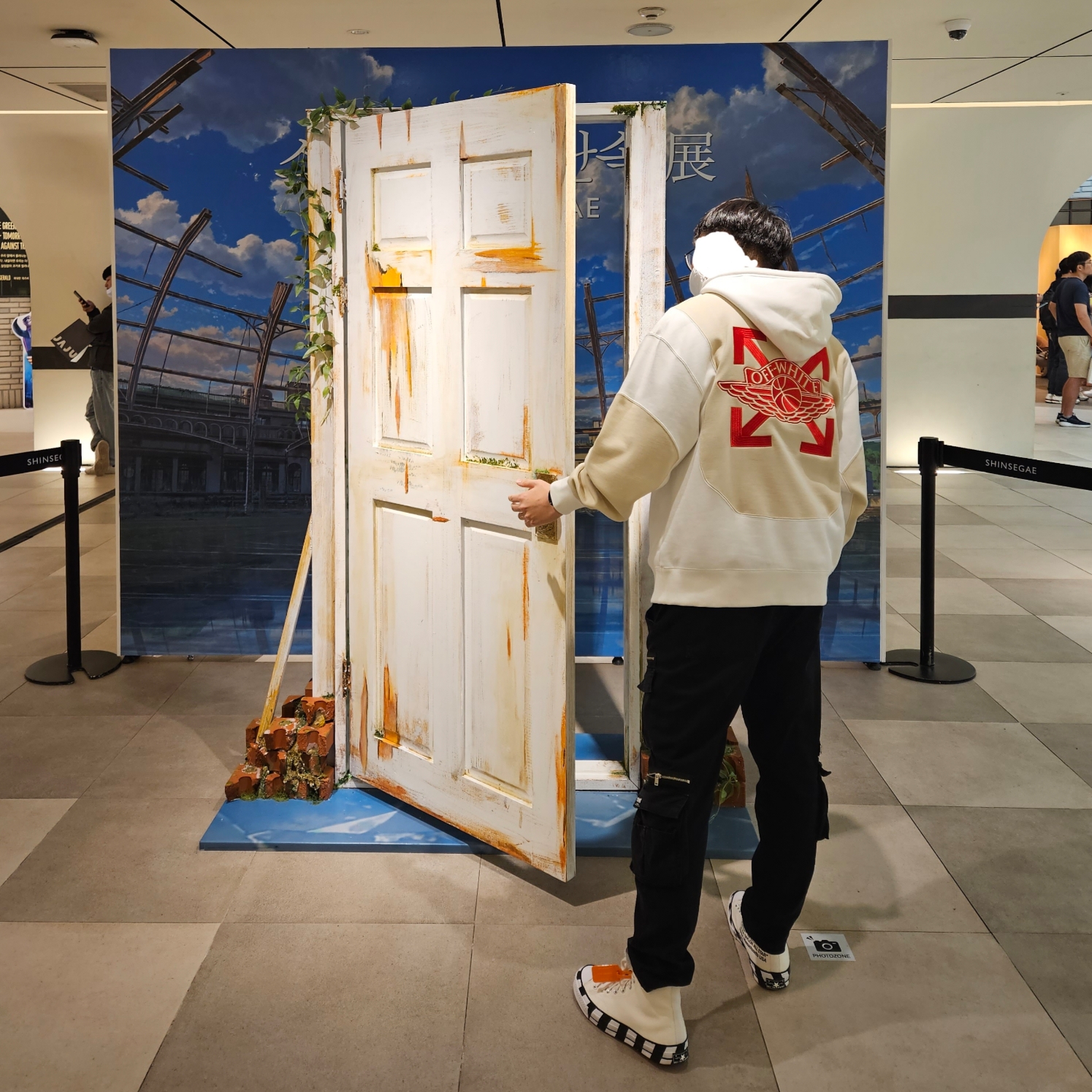 Jordan x Off-White Fleece Pullover Hoodie Sail - Asia, Converse x Off-White Chuck 70 High V2 2021 착용 스타일