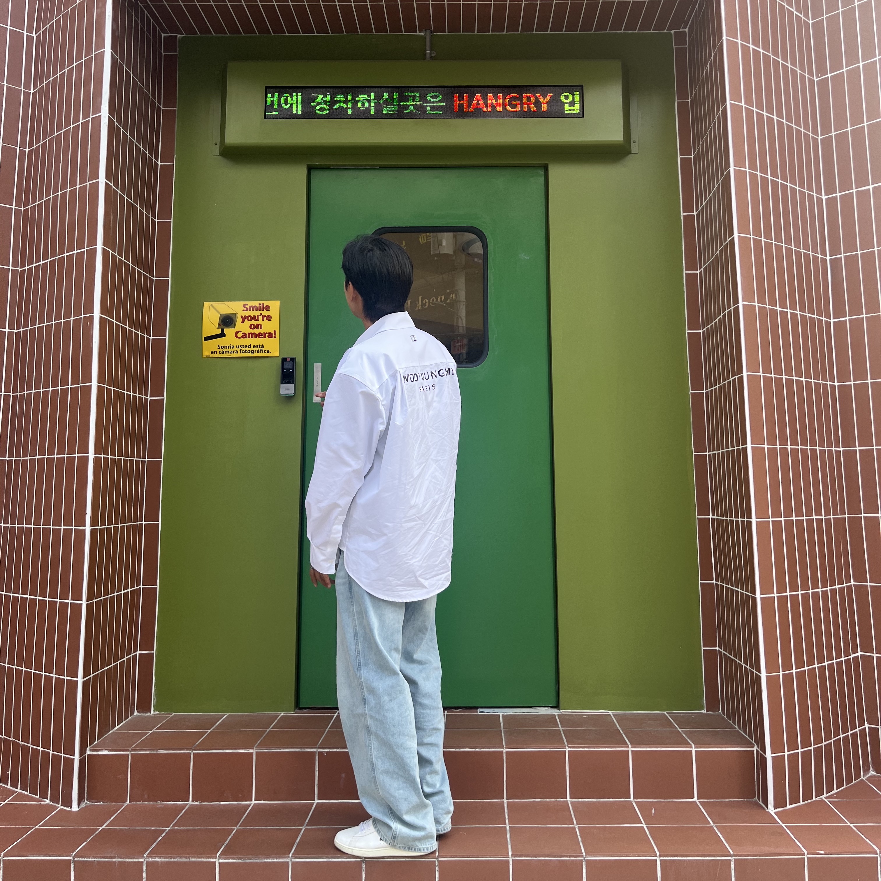 Wooyoungmi Cotton Back Logo Shirt White - 23SS 착용 스타일