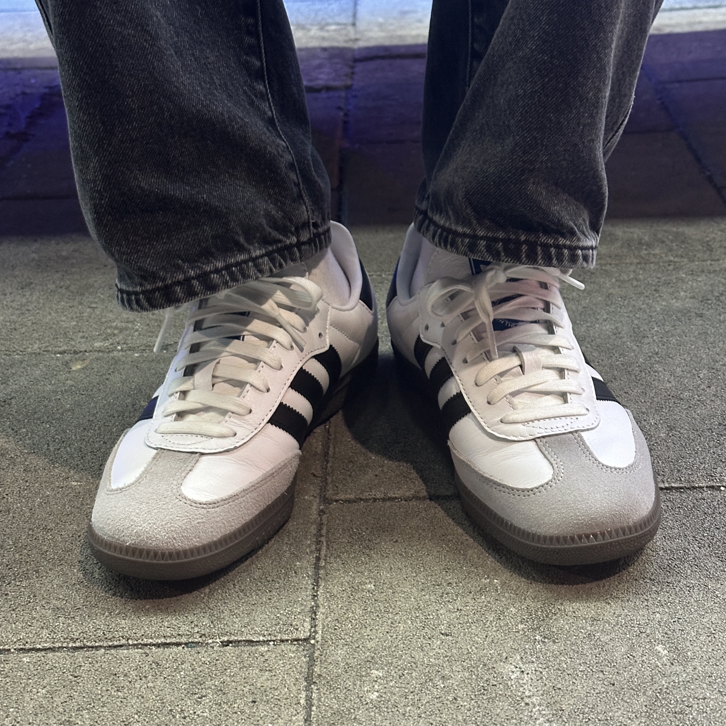 Adidas Samba OG Cloud White 착용 스타일