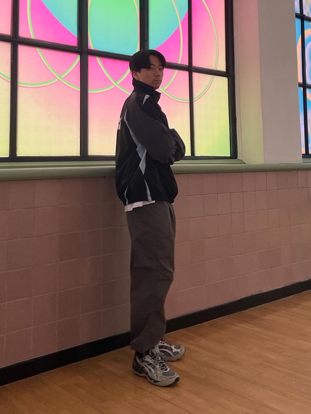 Palace Pro Shell Jacket Black - 23FW, Asics UB1-S Gel-Kayano 14 Piedmont Grey 착용 스타일 - 1