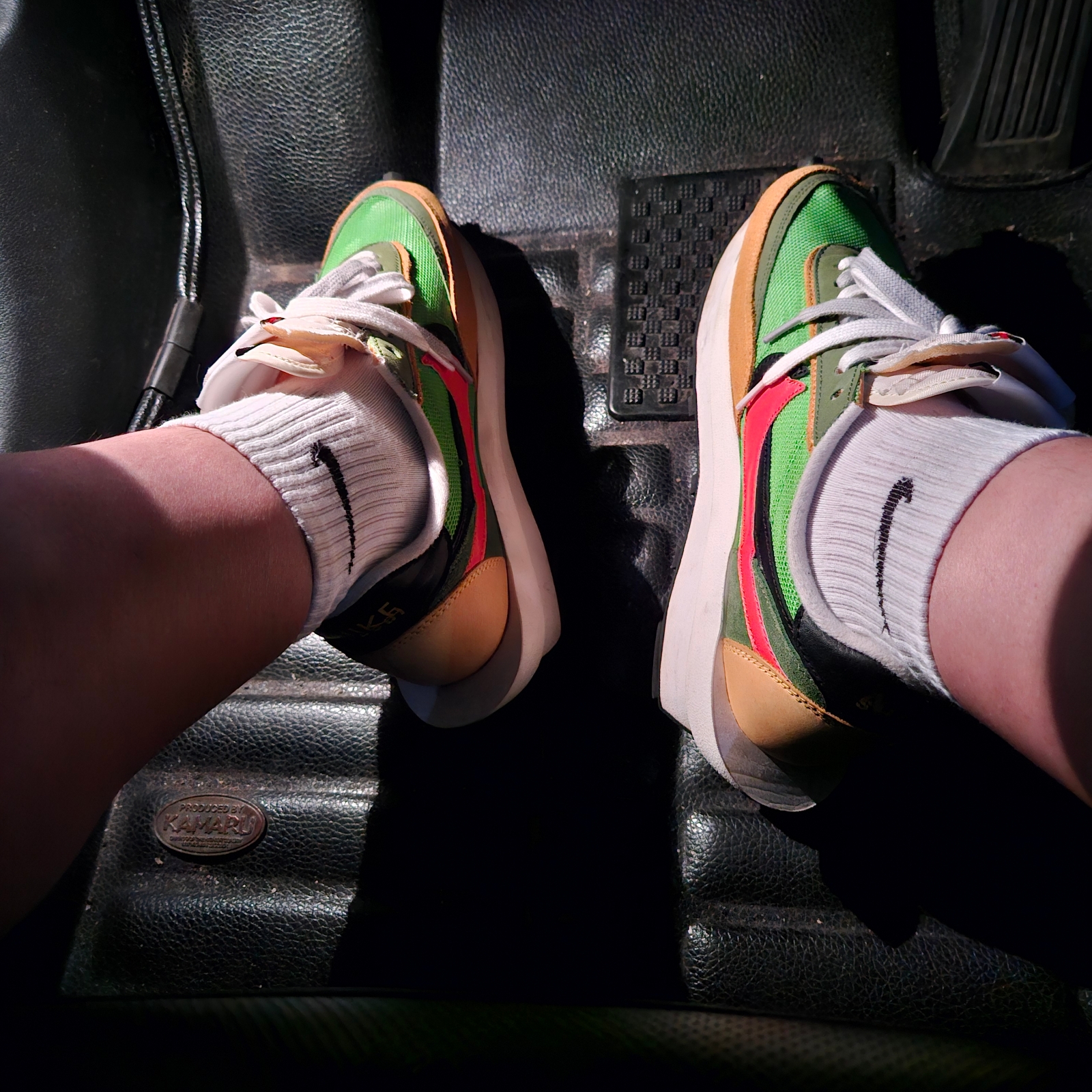Nike x Sacai LDWaffle Green Multi 착용 스타일