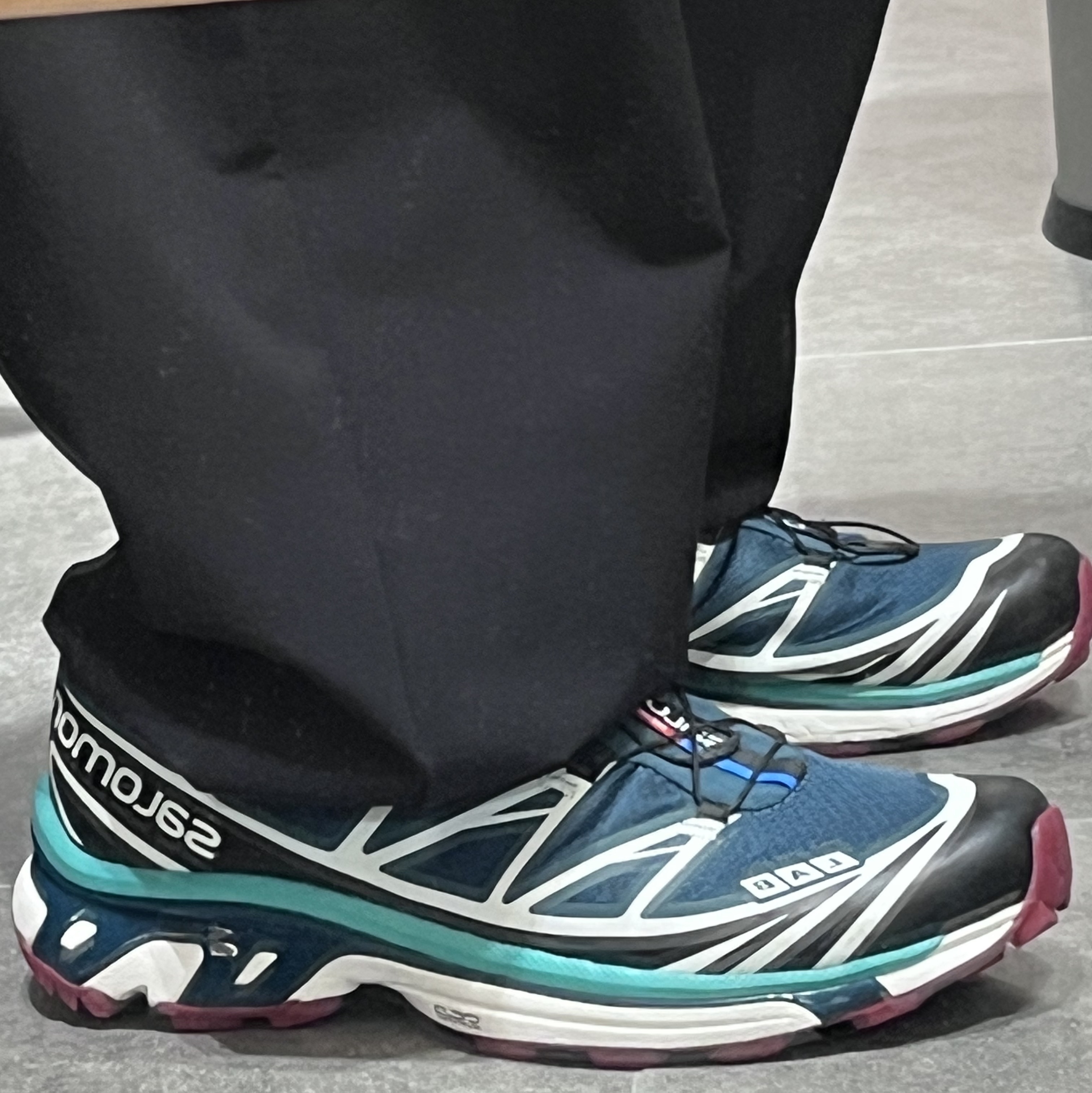 Salomon XT-6 Deep Teal 착용 스타일