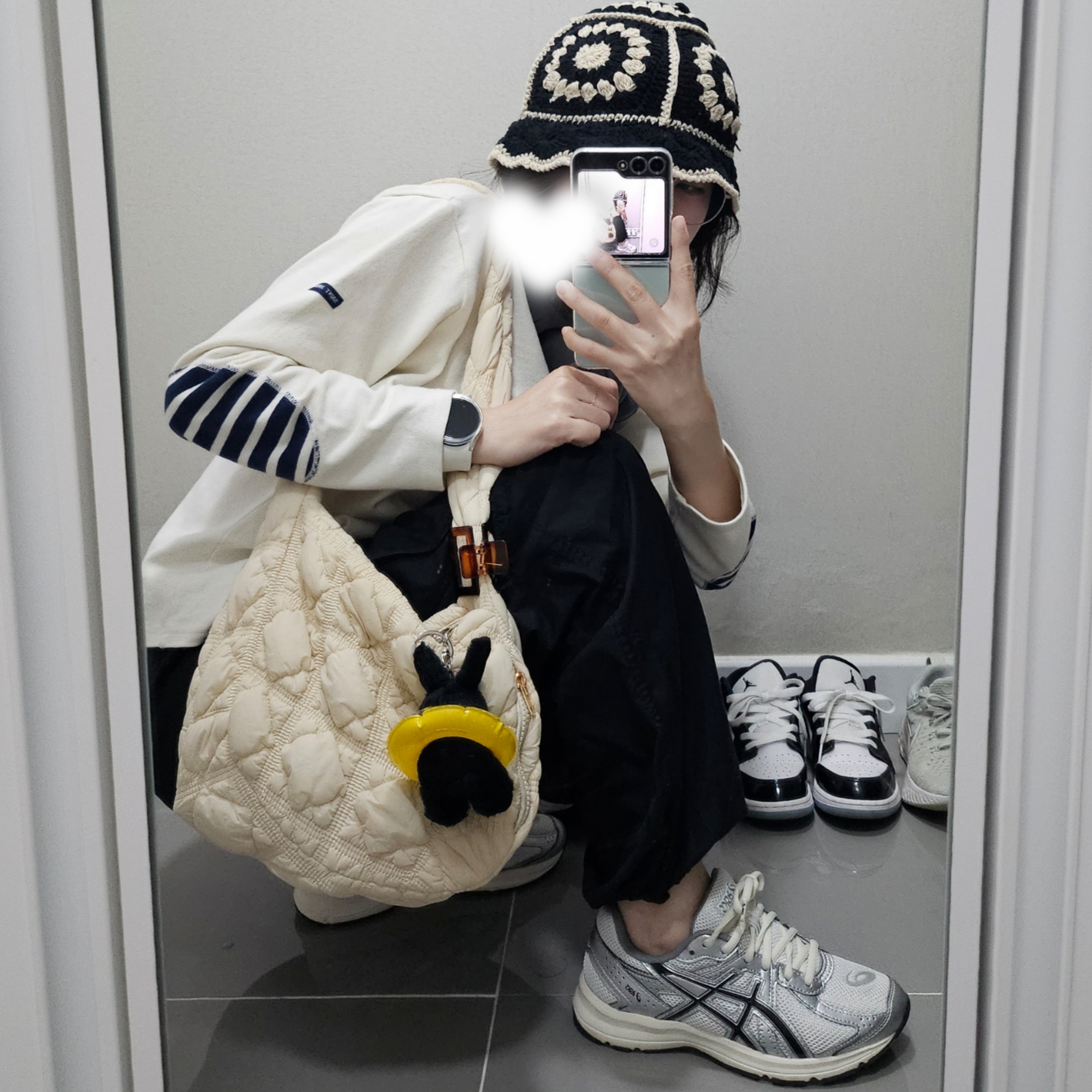 Asics Jog 100 S White Black - 2E Wide, Saint James Guildo U A Long Sleeve Sailor Long Sleeve T-Shirt Ecru 착용 스타일