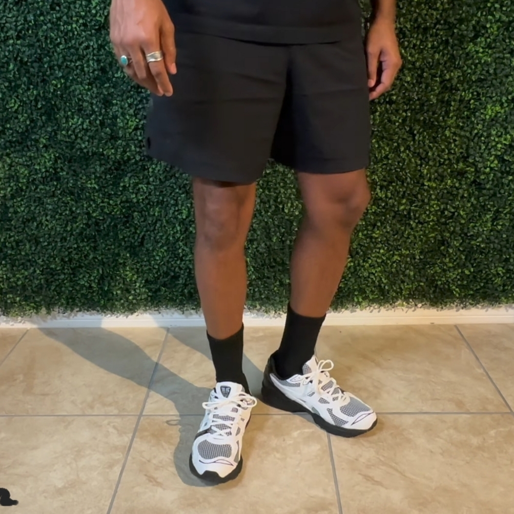 Asics x GmbH Gel-Kayano Legacy White Black 착용 스타일 - 2