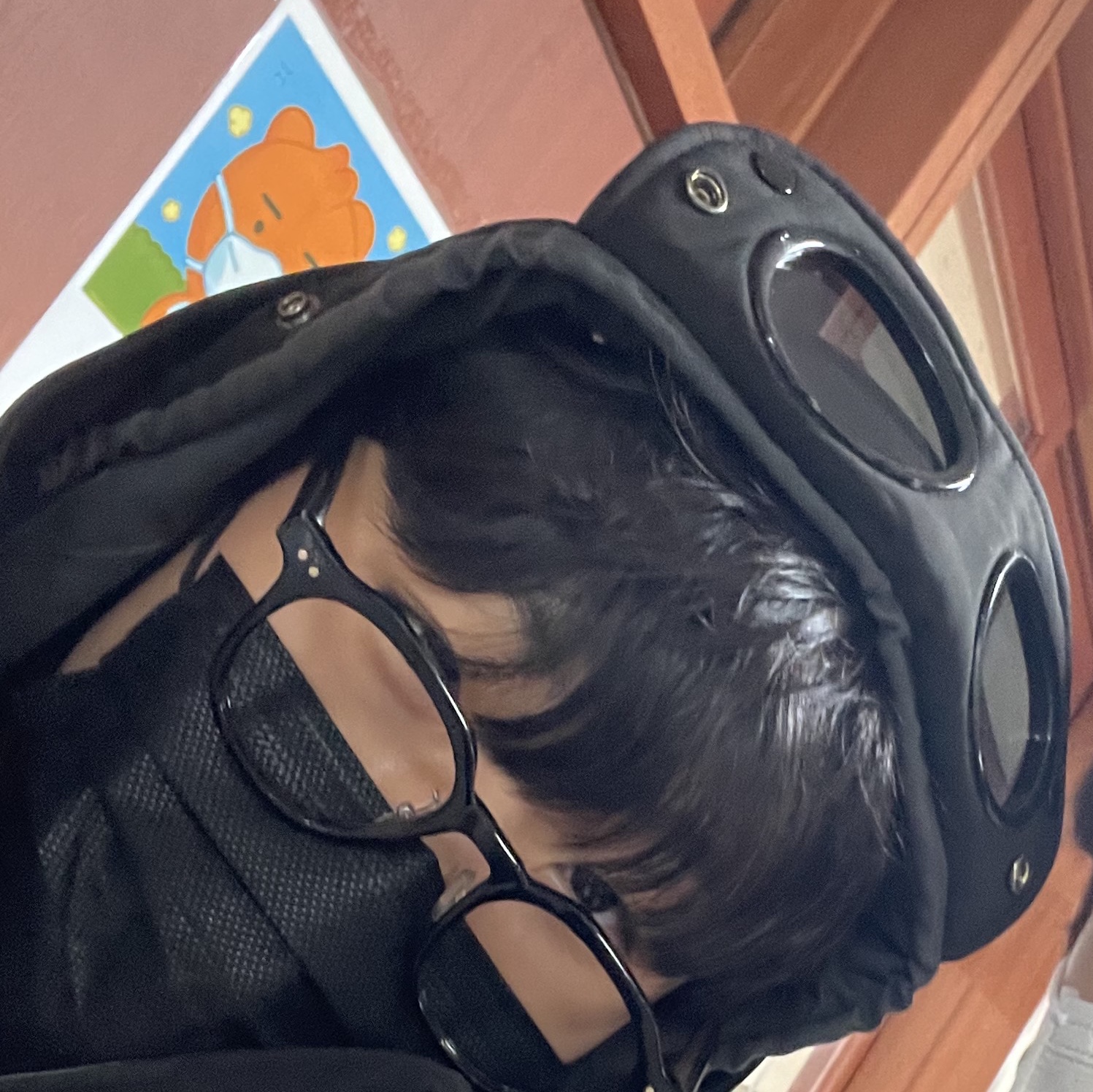 C.P. Company Shell-R Goggle Jacket Black - 23SS 착용 스타일