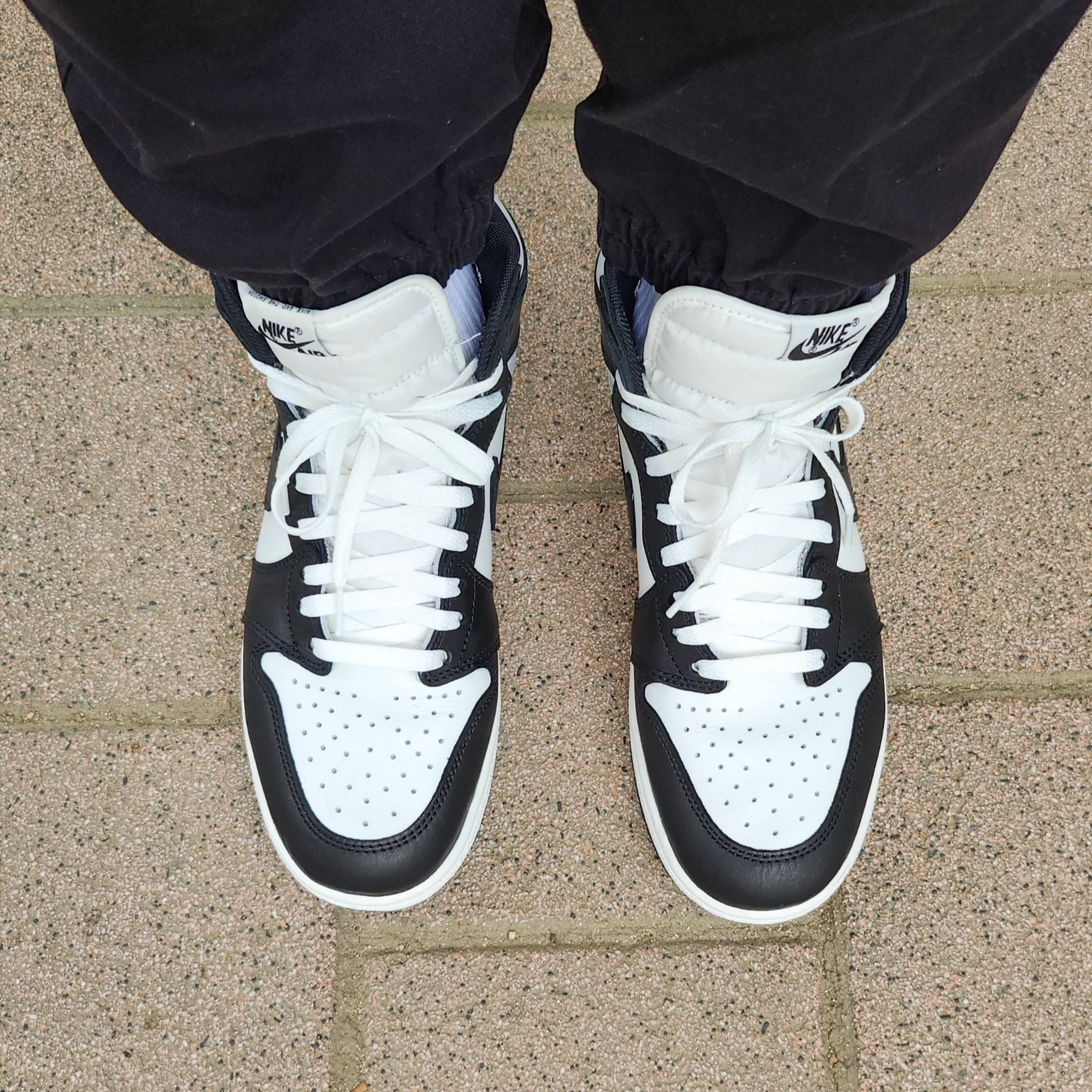 Jordan 1 High 85 Black White 착용 스타일