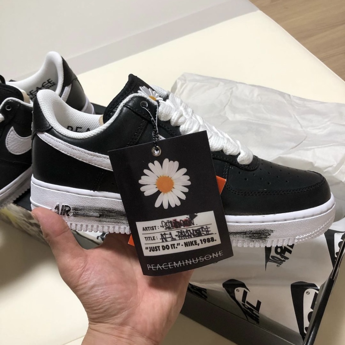Nike x Peaceminusone Air Force 1 Low Para-Noise 착용 스타일 - 1