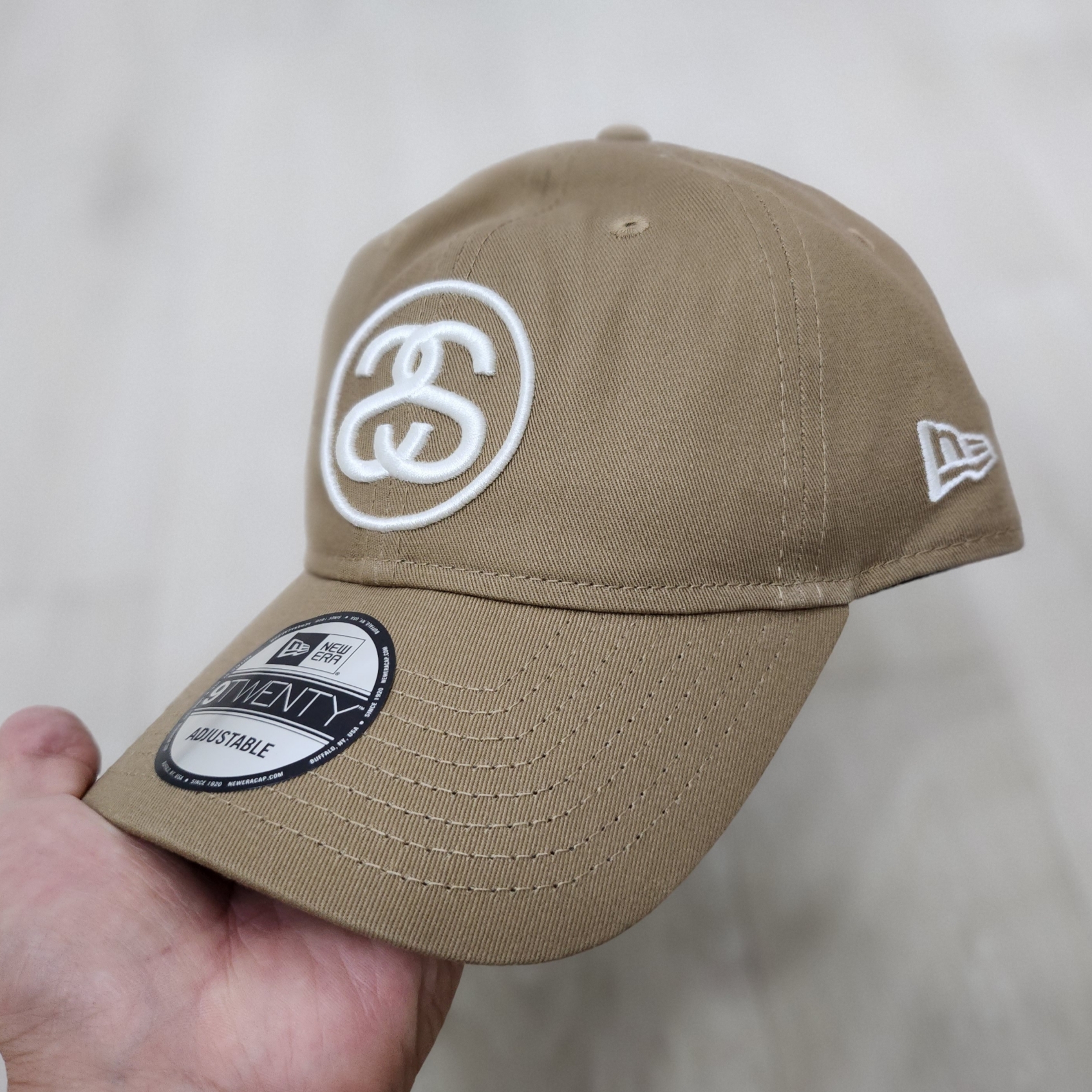 Stussy SS Link 9Twenty Cap Khaki 착용 스타일 - 1