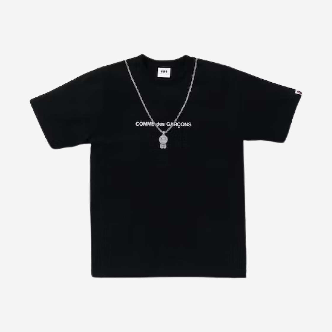 BAPE x Comme Des Garcon Osaka Baby Milo Chain #2 T-Shirt Black 상세 이미지 1