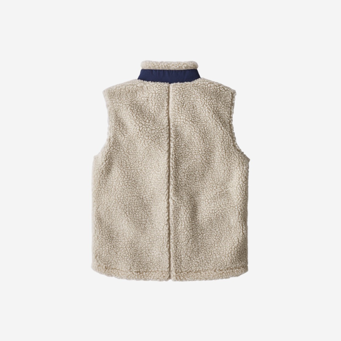 (Kids) Patagonia Retro-X Fleece Vest Natural Classic Navy 상세 이미지 2