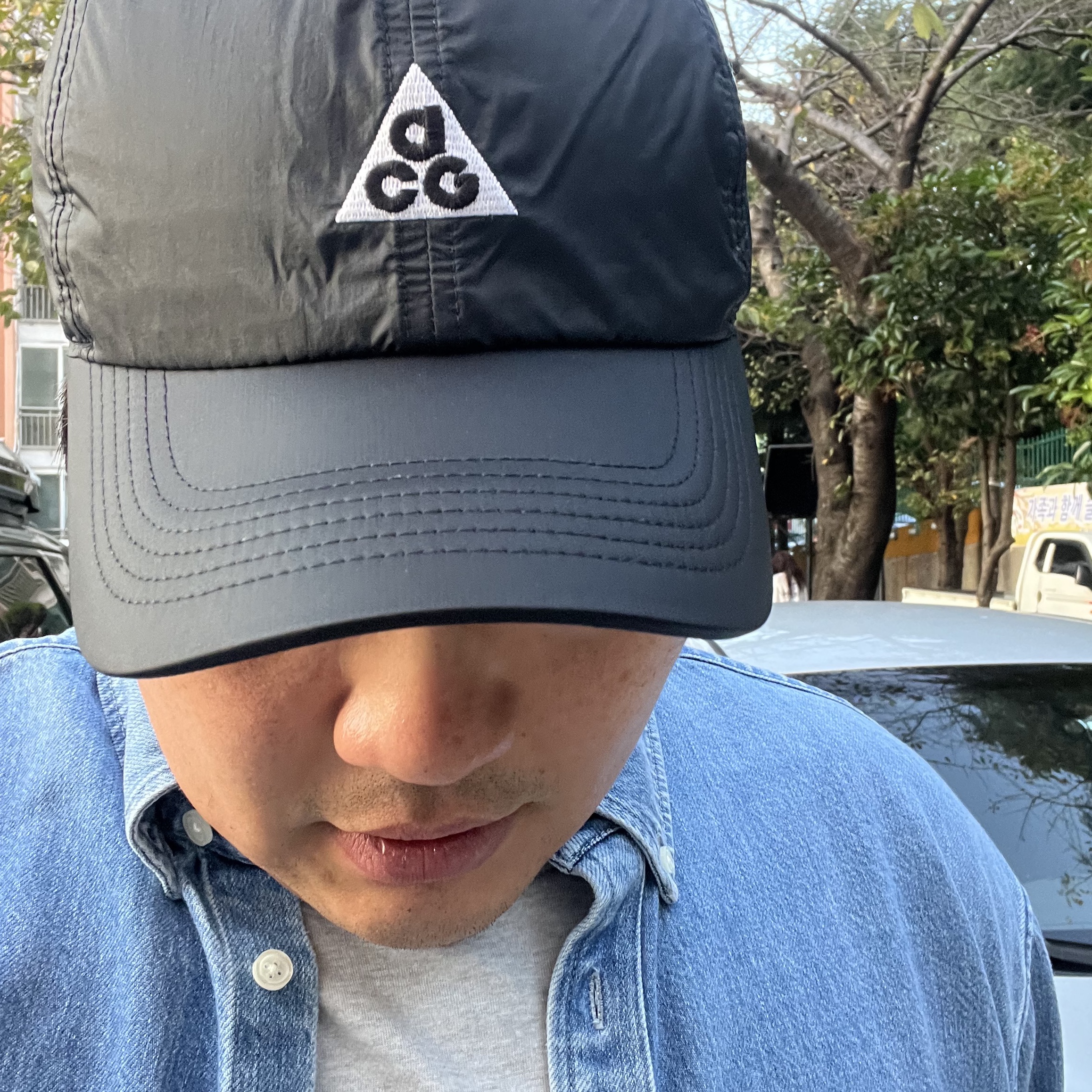 Nike ACG Trail Cap Black 착용 스타일