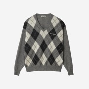 (W) Miu Miu Cashmere Sweater Marble Grey