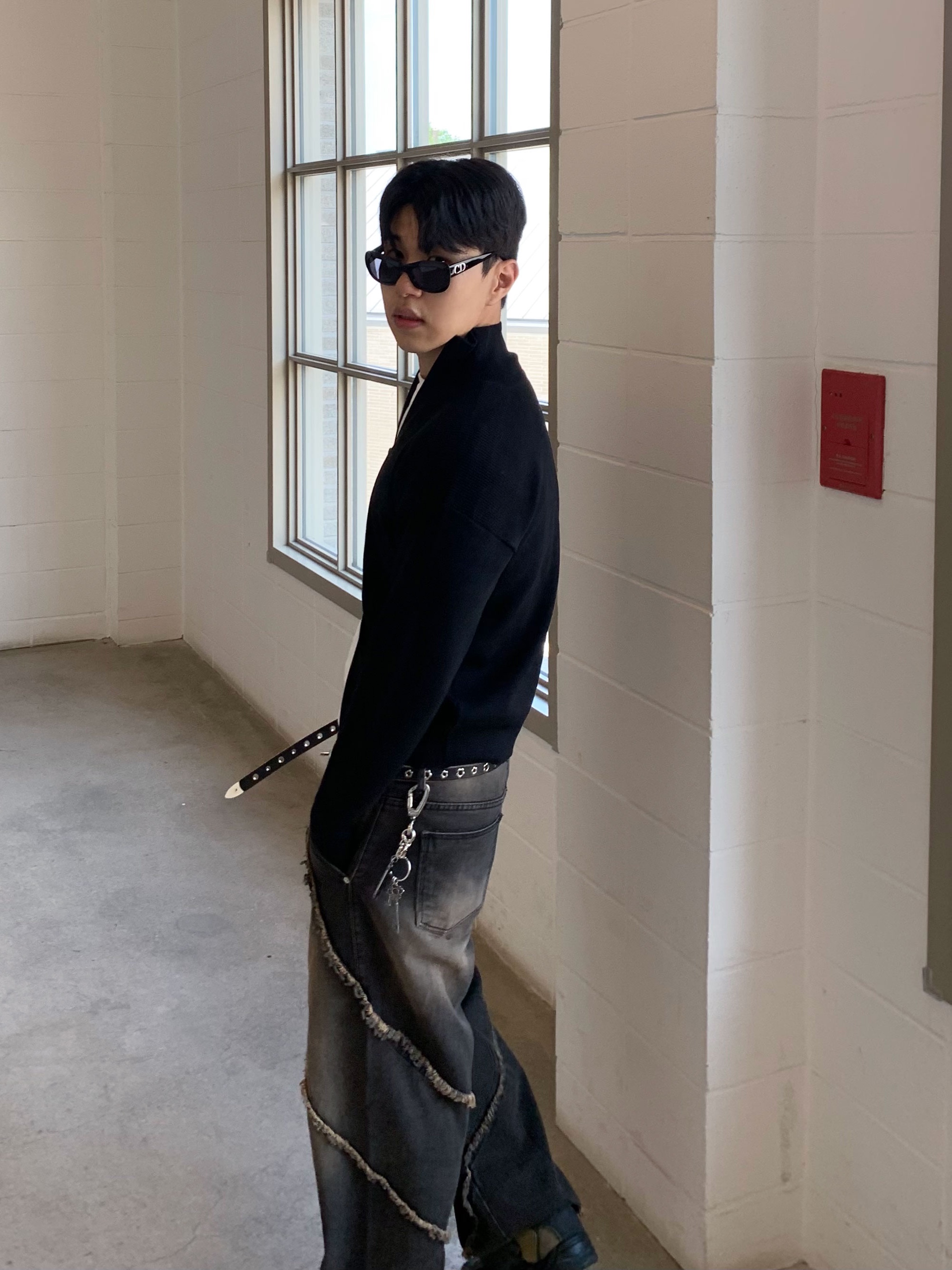 Our Legacy Belt 2cm Leather Black, Kiko Kostadinov Harkman Shoes Moss Stone Castlerock 착용 스타일 - 1
