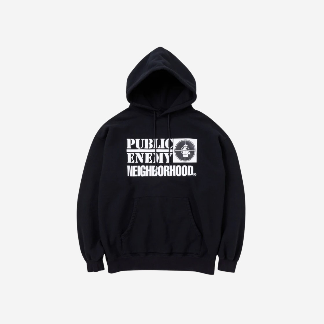 Neighborhood x Public Enemy Sweatparka LS Hoodie Black 상세 이미지 1