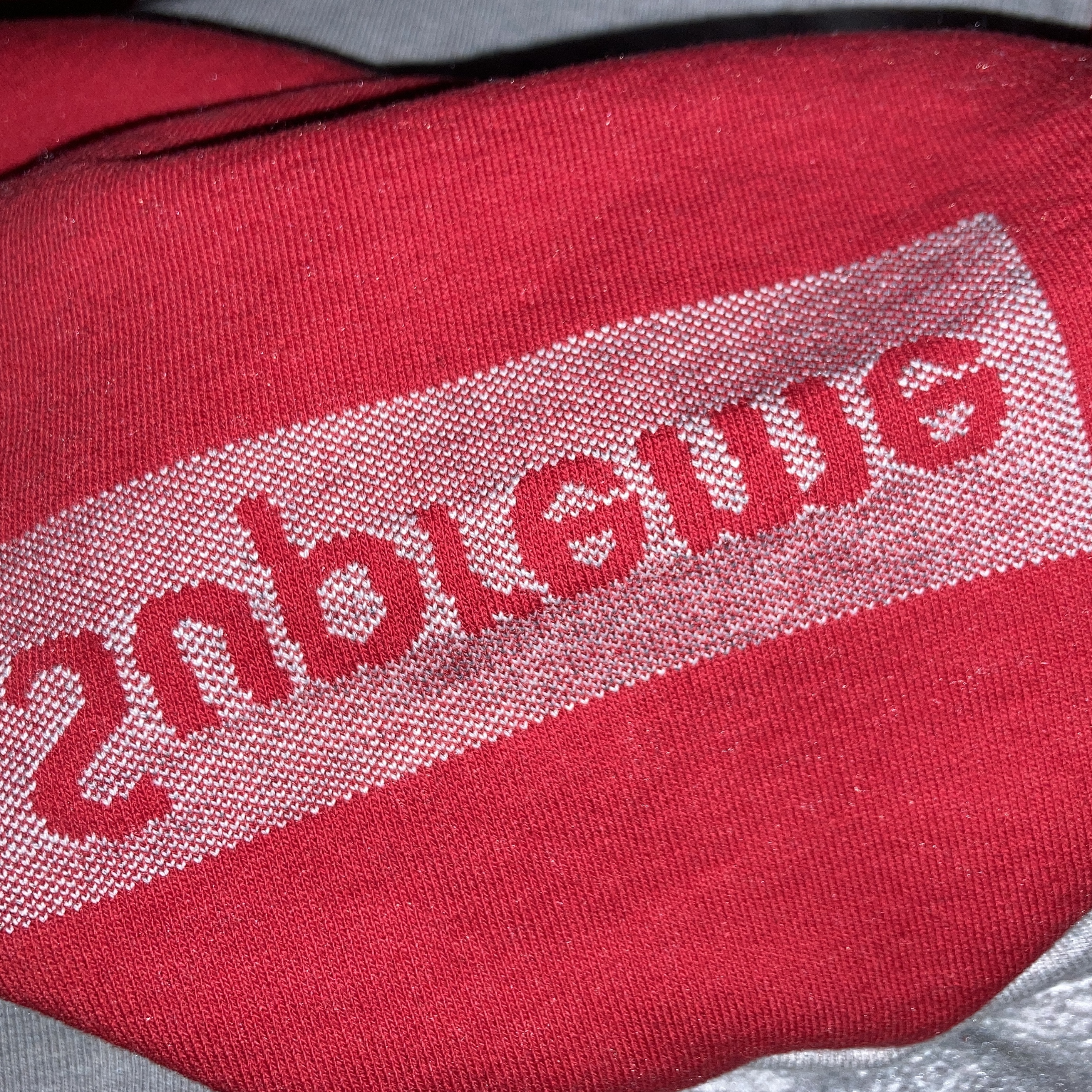 Supreme Inside Out Box Logo Hooded Sweatshirt Heather Grey - 23SS 착용 스타일 - 2