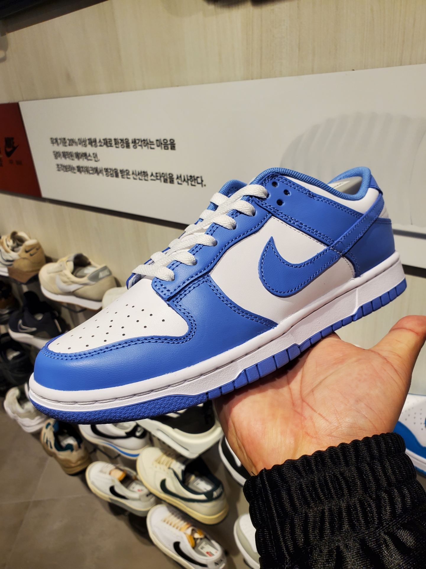 Jordan 1 Retro High OG Chicago 2022, Nike Dunk Low Retro White Polar Blue 착용 스타일 - 2