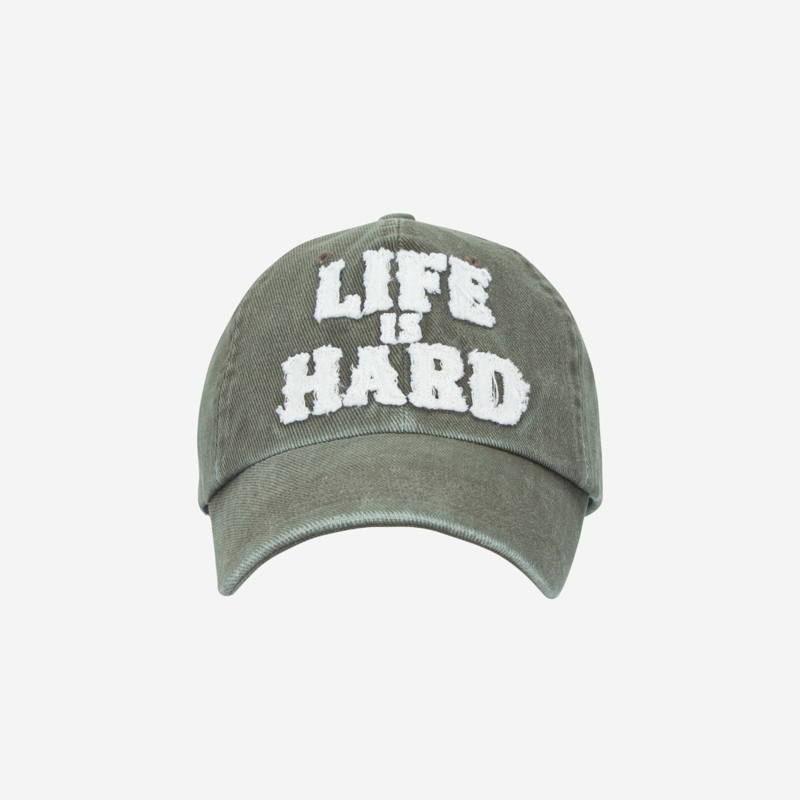더바이닐하우스 라이프 이즈 하드 피그먼트 캡 카키(Thevinylhouse Life Is Hard Pigment Cap Khaki) - 2