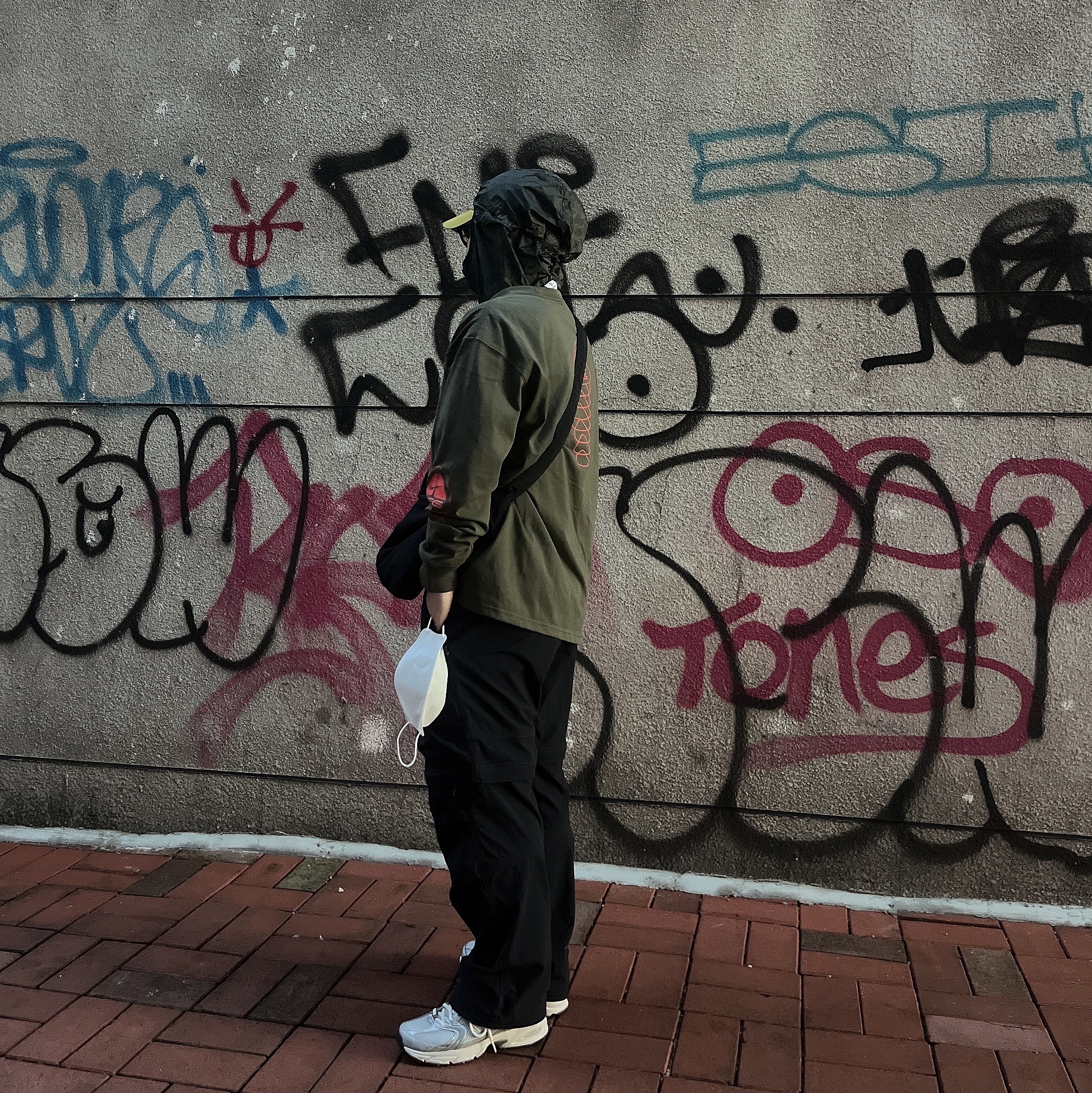 Nike ACG Heritage 86 Cap Moss, Nike NRG ACG Seasonal Lungs Long Sleeve T-Shirt Cargo Khaki - Asia 착용 스타일 - 1