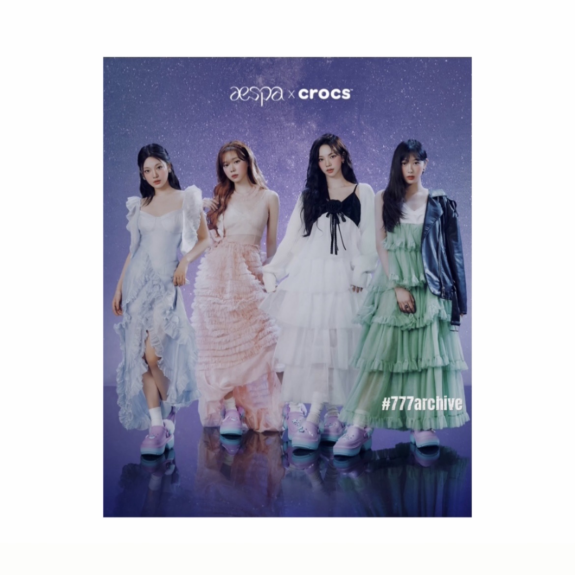 Crocs x Aespa Stomp Lined Clog Multi 착용 스타일 - 3