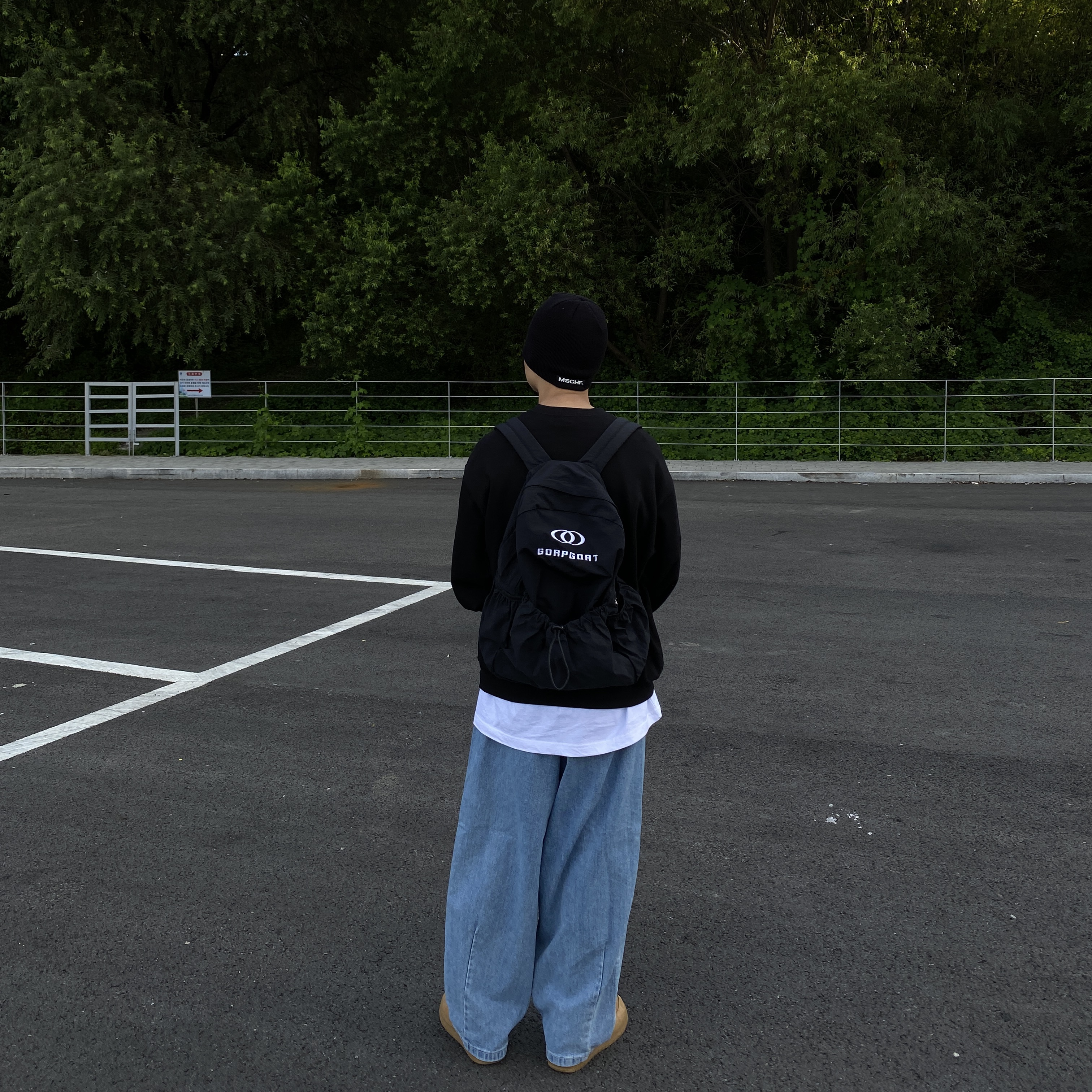 (W) Mischief Rhombus Beanie Black, Nike x Supreme Air Force 1 Low Flax 착용 스타일 - 4