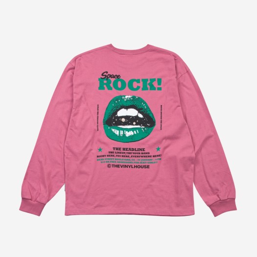더바이닐하우스 락 롱슬리브 티셔츠 핑크