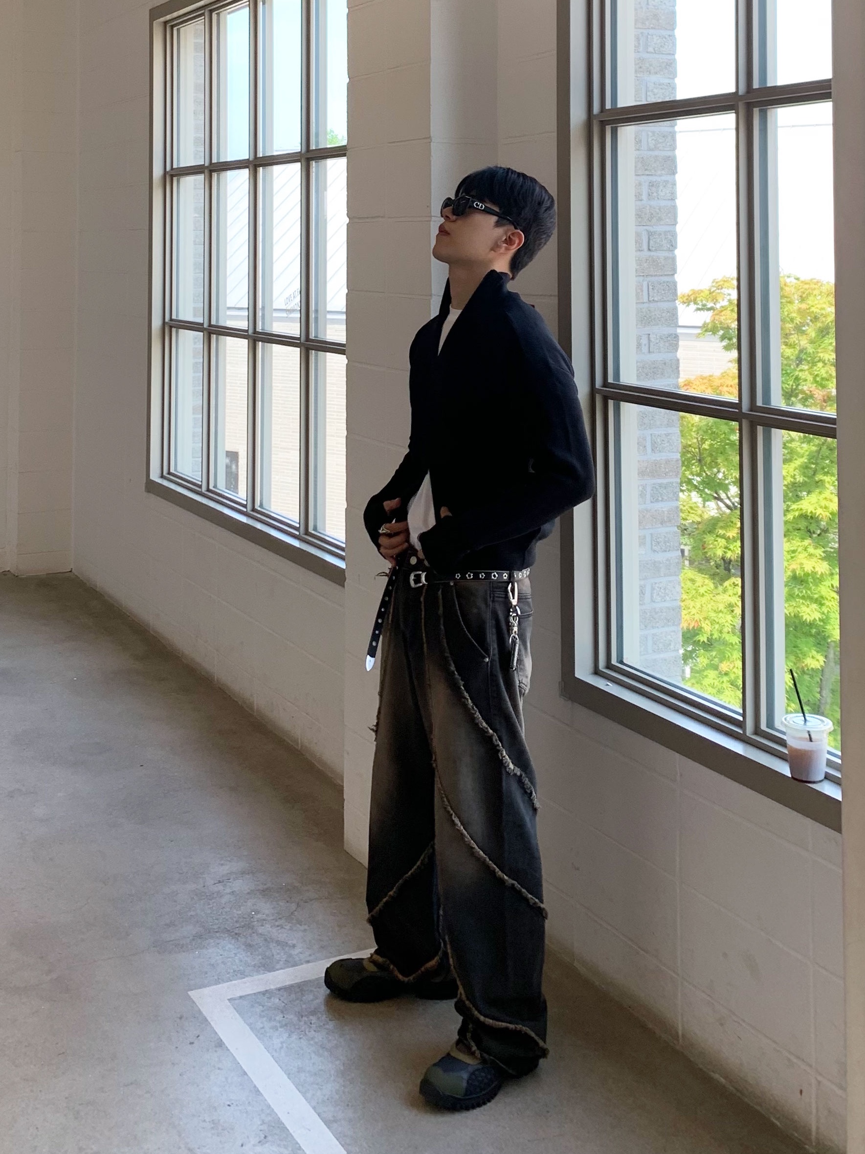 Our Legacy Belt 2cm Leather Black, Kiko Kostadinov Harkman Shoes Moss Stone Castlerock 착용 스타일 - 2