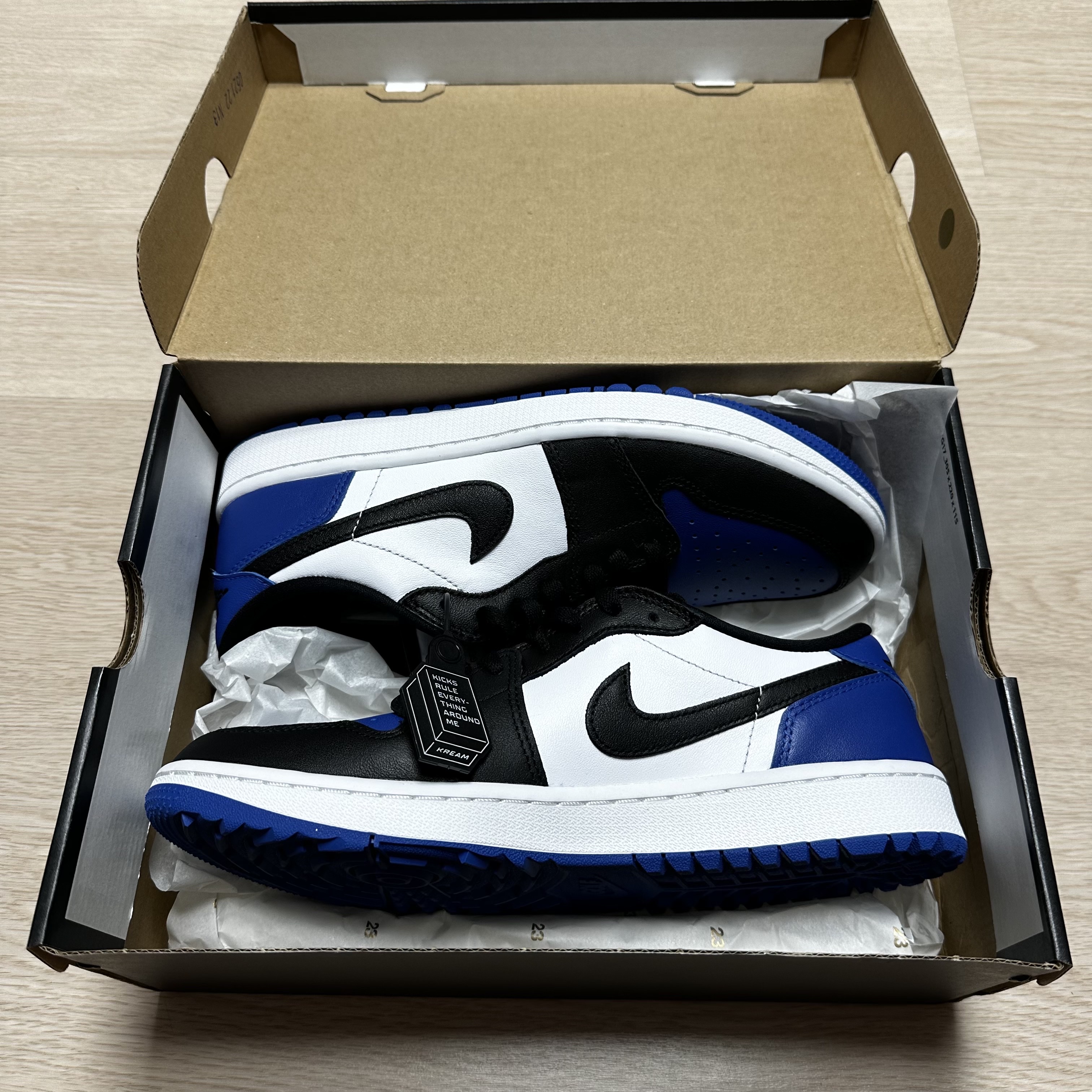 Jordan 1 Low Golf Sport Royal 착용 스타일 - 5