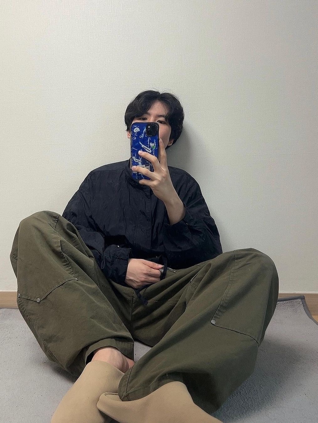 Etce Gardner Pants Olive 착용 스타일 - 2