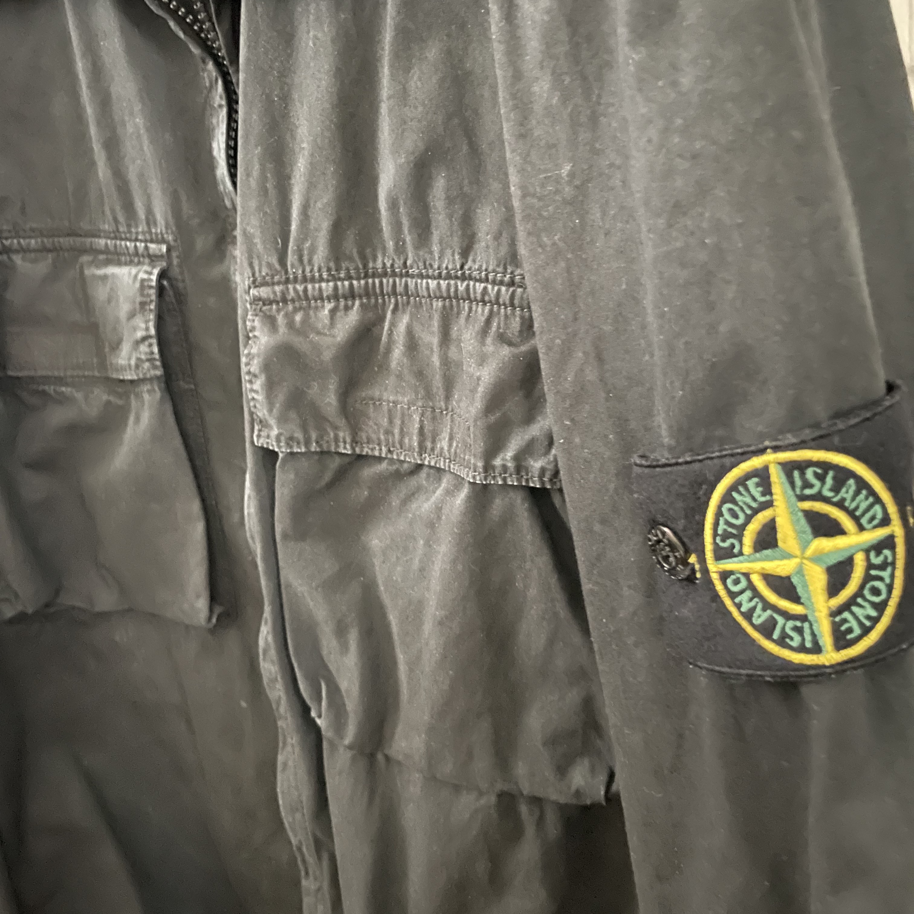Stone Island 114WN T.CO+OLD Overshirt Black - 22SS 착용 스타일