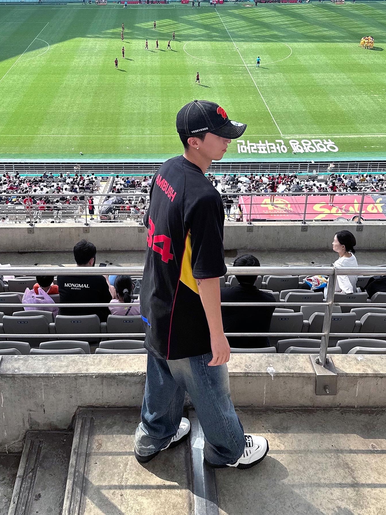 Nike x Ambush Jersey Top Black - Asia, Nike x Ambush Air Adjust Force SP Summit White and Black 착용 스타일 - 2
