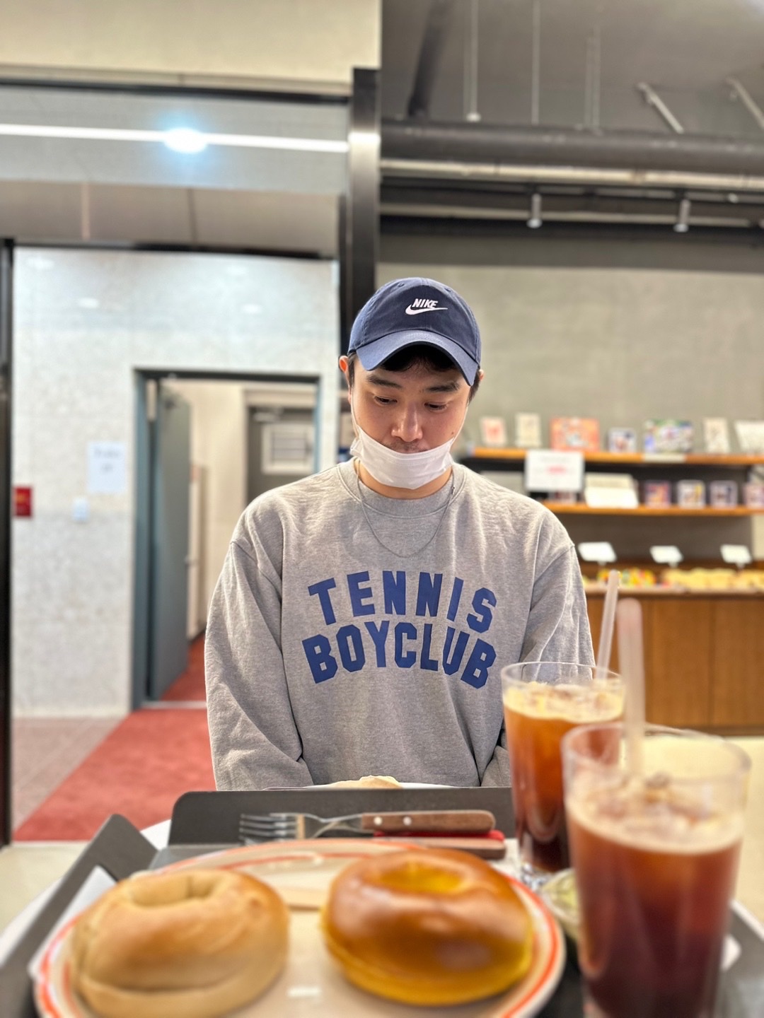 Nike Heritage 86 Futura Washed Cap Navy 착용 스타일