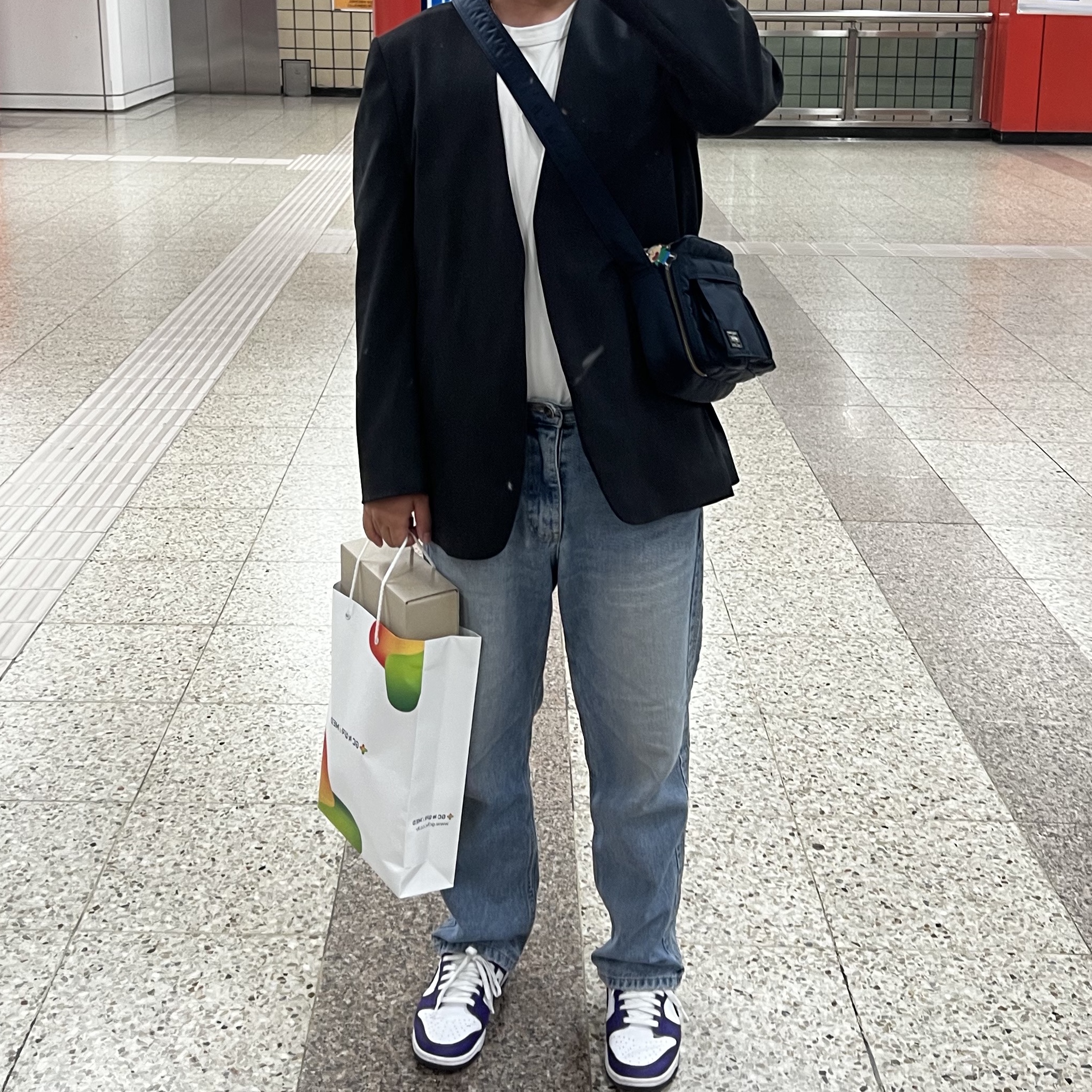 Porter Tanker Shoulder Bag S Iron Blue, Nike Dunk Low Retro Championship Court Purple 착용 스타일