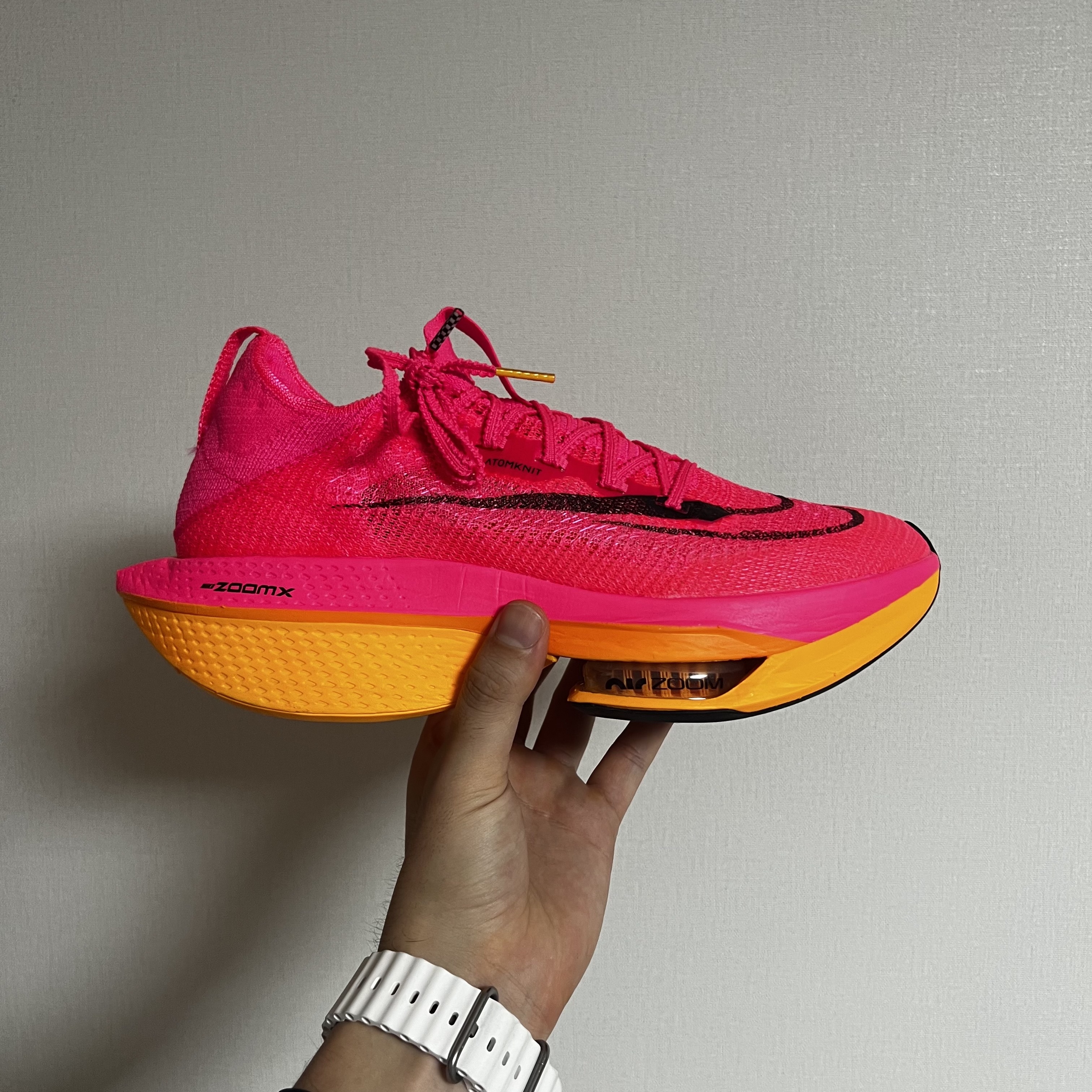 Nike Air Zoom Alphafly Next% 2 Hyper Pink 착용 스타일