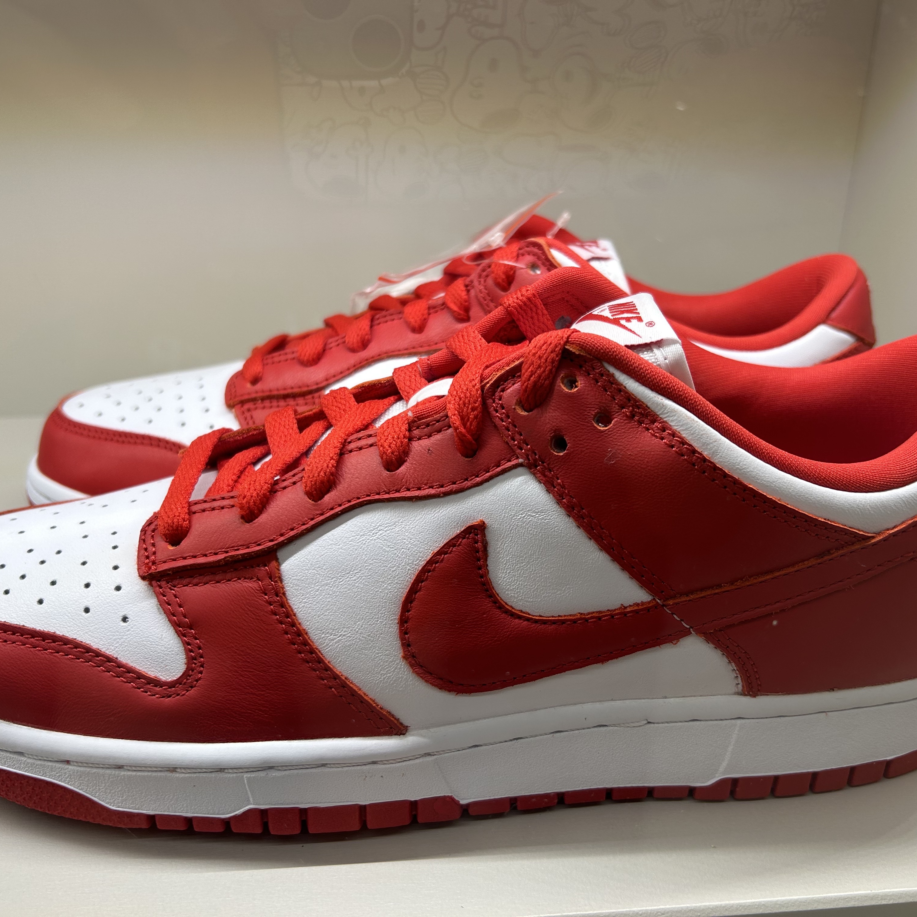 Nike Dunk Low SP White and University Red 2023 착용 스타일