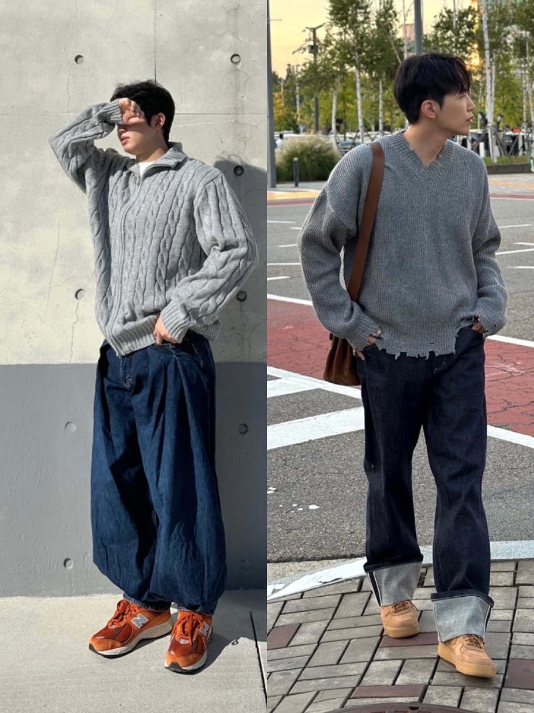 Clarks Wallabee Maple Suede, Nike Air Force 1 '07 LV8 Athletic Club Black Dark Sulfur 착용 스타일 - 3