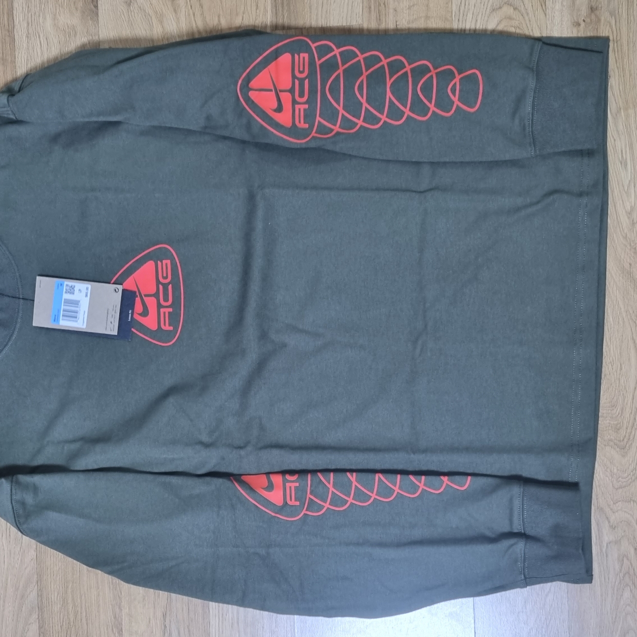 Nike NRG ACG Seasonal Lungs Long Sleeve T-Shirt Cargo Khaki - US/EU 착용 스타일 - 3
