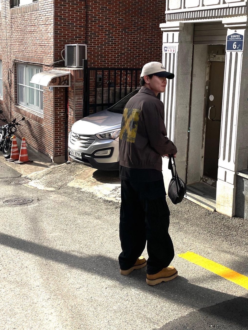 Etce Raptor Cargo Pants Black 착용 스타일 - 2