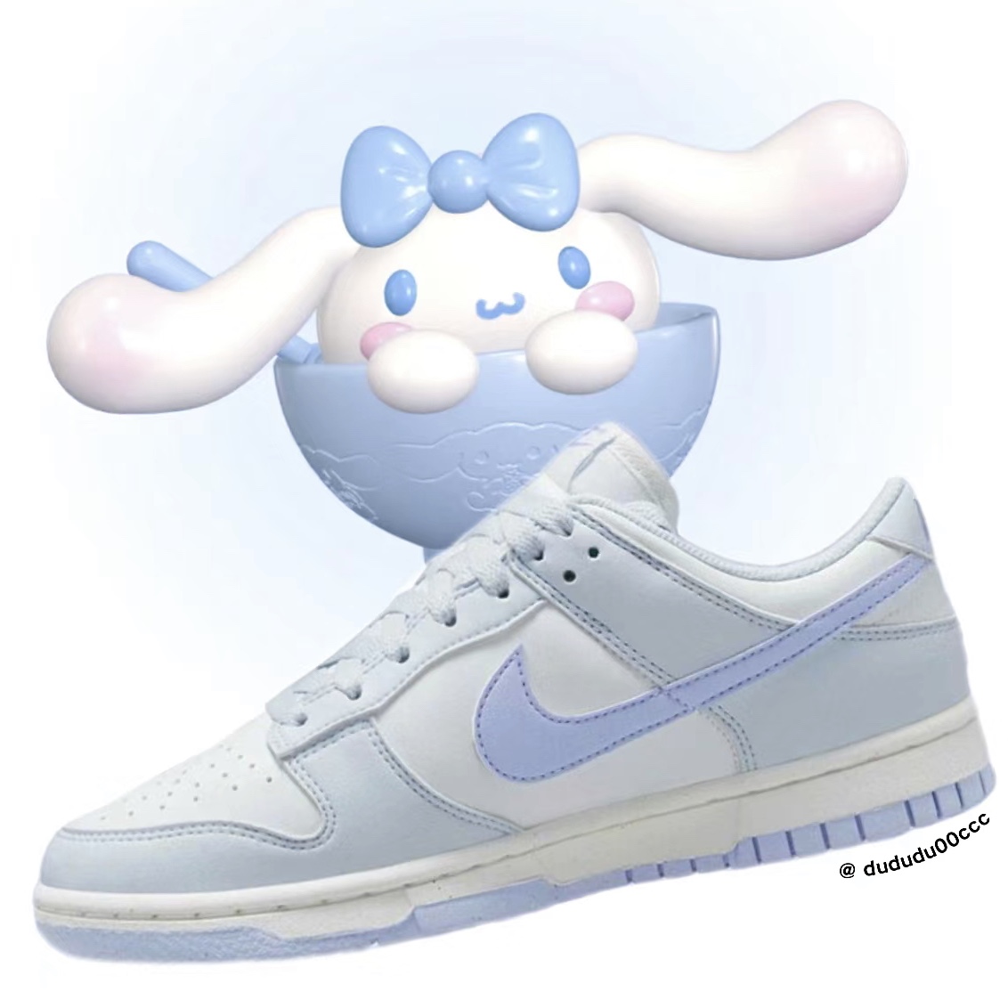 (W) Nike Dunk Low Next Nature Blue Tint 착용 스타일