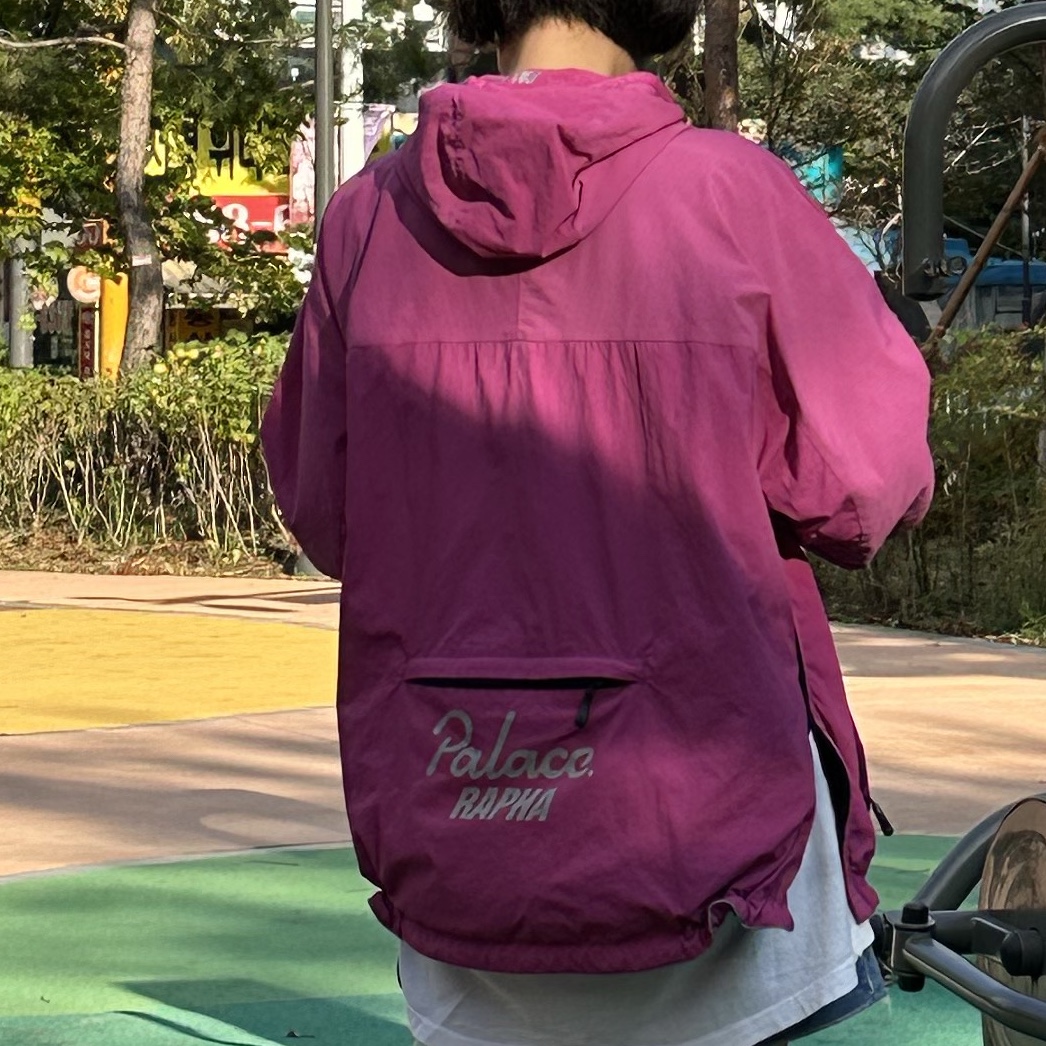 Palace x Rapha EF Education First Pullover Jacket Pink - 22SS 착용 스타일
