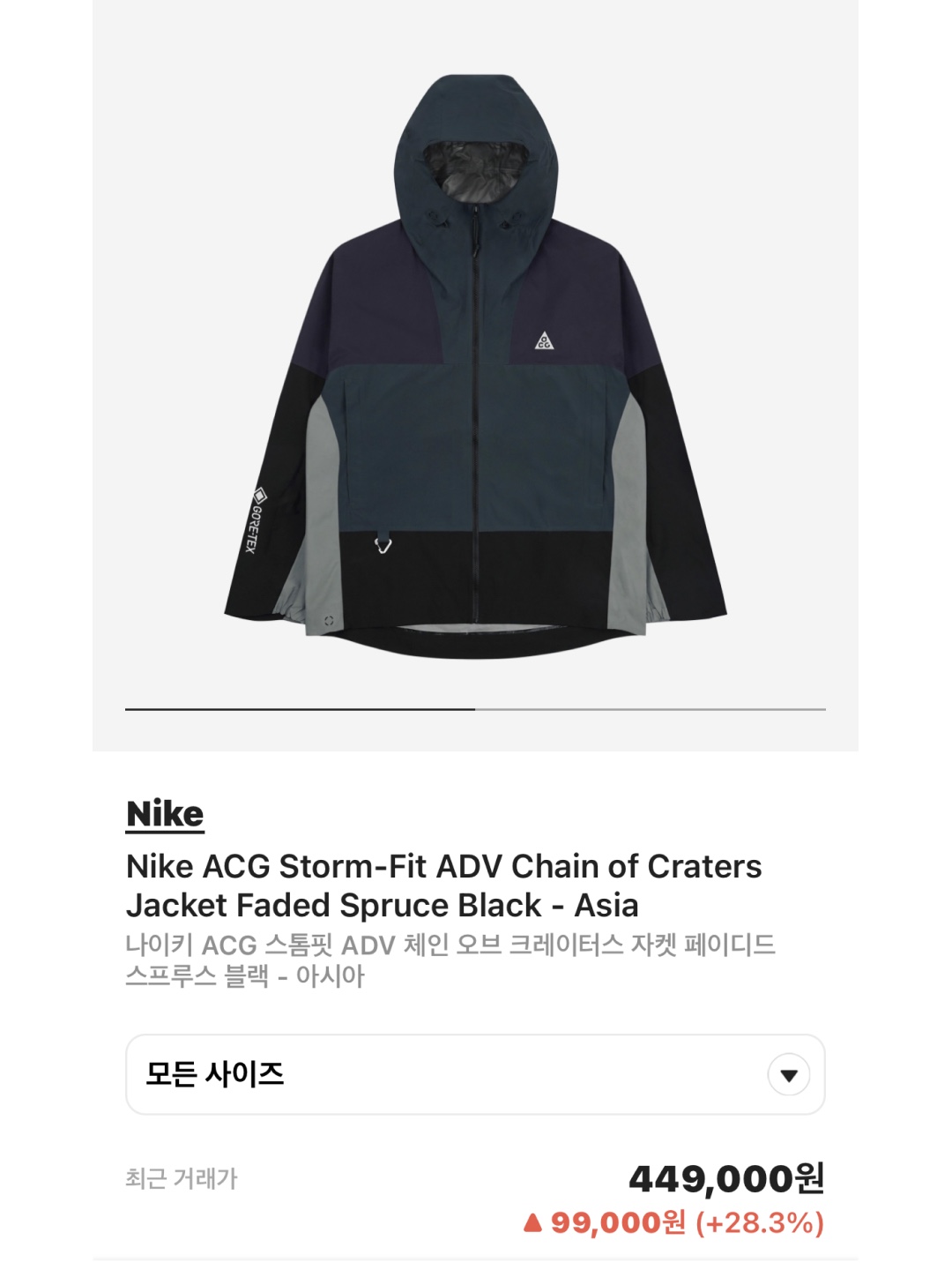 Arc'teryx Bird Word Toque Orca, Nike ACG Storm-Fit ADV Chain of Craters Jacket Faded Spruce Black - Asia 착용 스타일 - 2