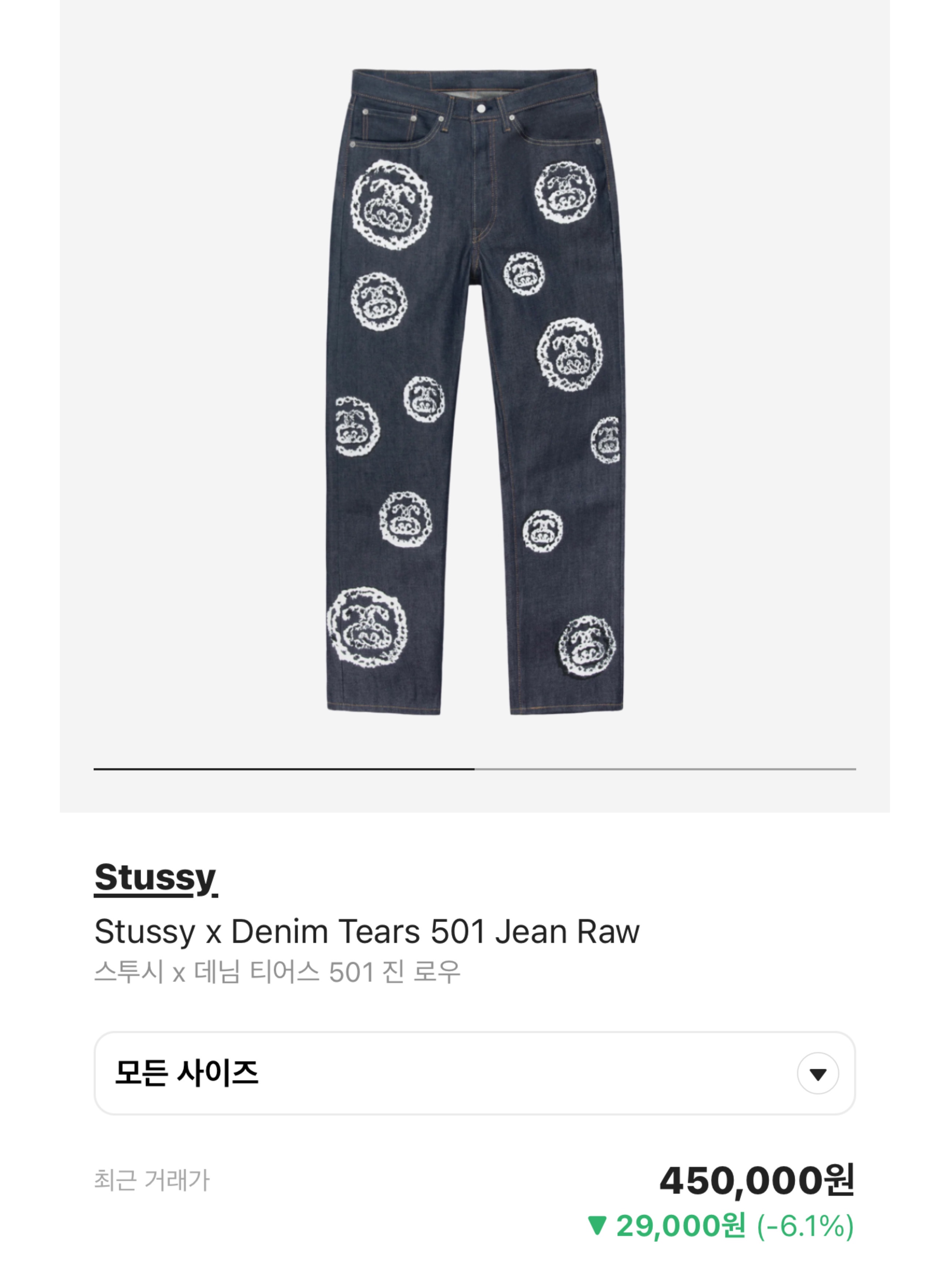 Stussy x Denim Tears 501 Jean Raw, Stussy x Our Legacy x Denim Tears TTL 501 Jean Black 착용 스타일 - 5