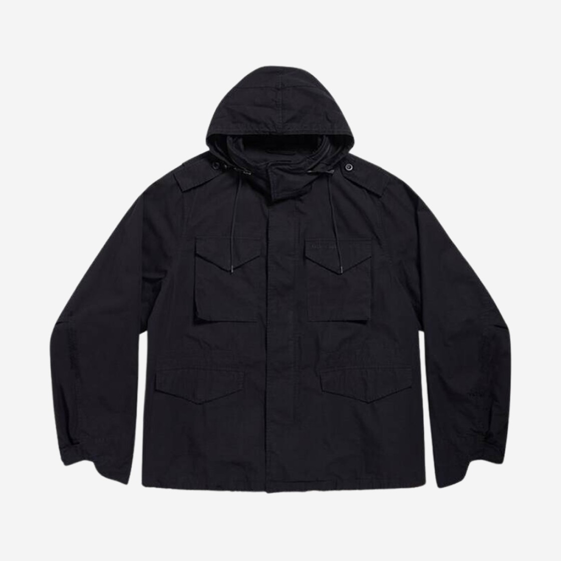 Balenciaga Military Parka Black 상세 이미지 1