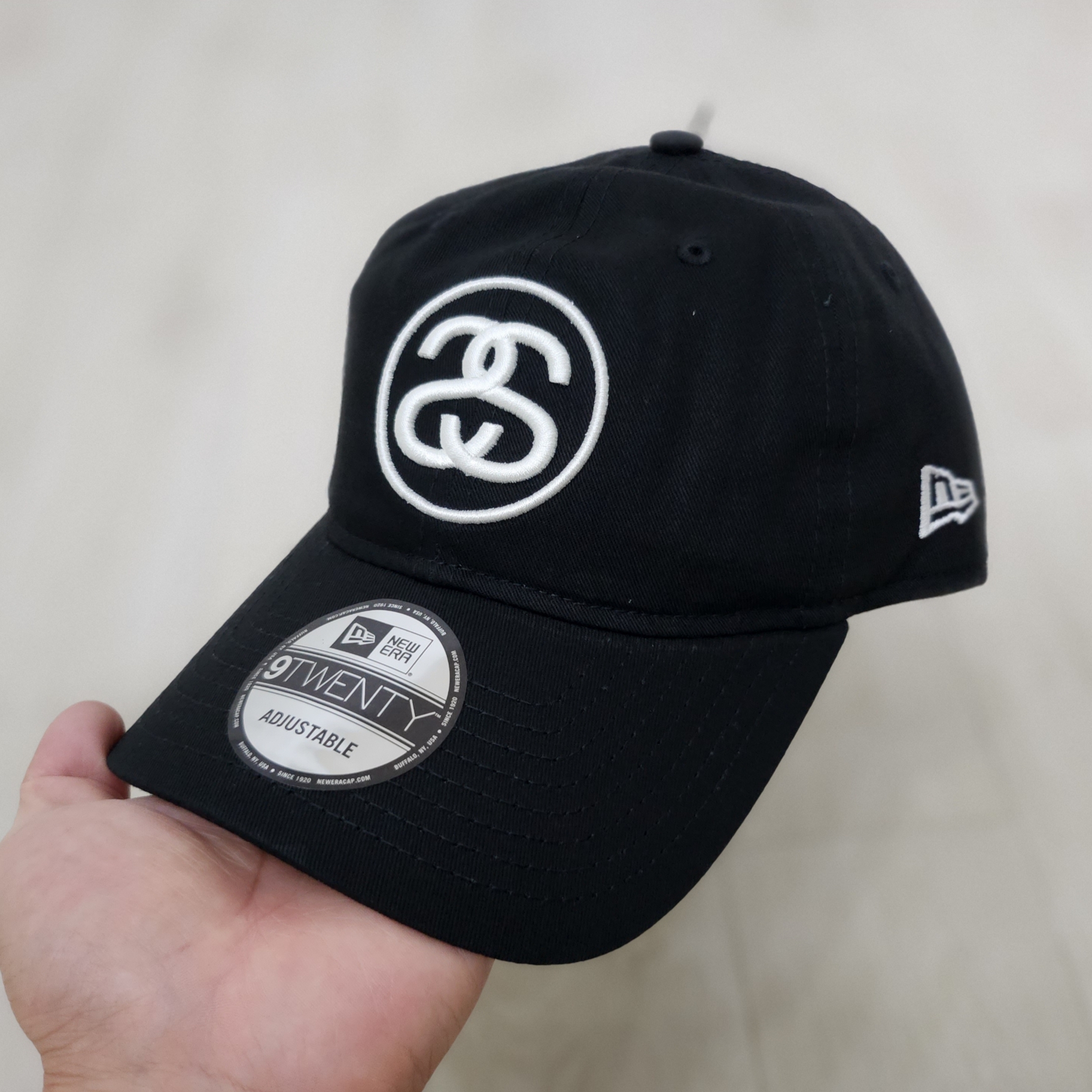 Stussy SS Link 9Twenty Cap Black 착용 스타일 - 1