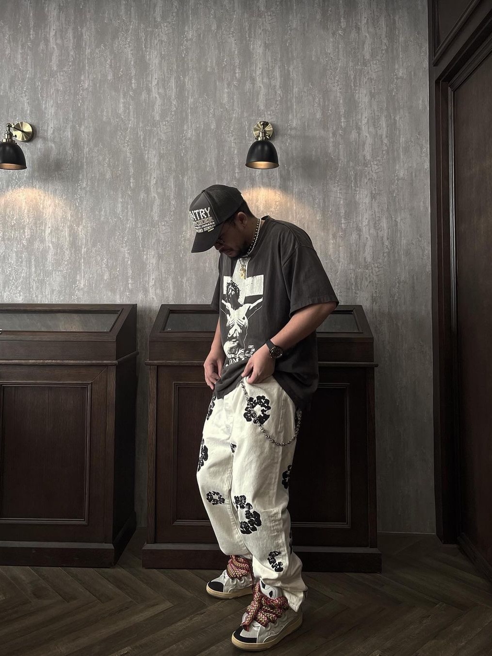 Stussy x Denim Tears 501 Jean Raw, Stussy x Our Legacy x Denim Tears TTL 501 Jean Black 착용 스타일 - 3