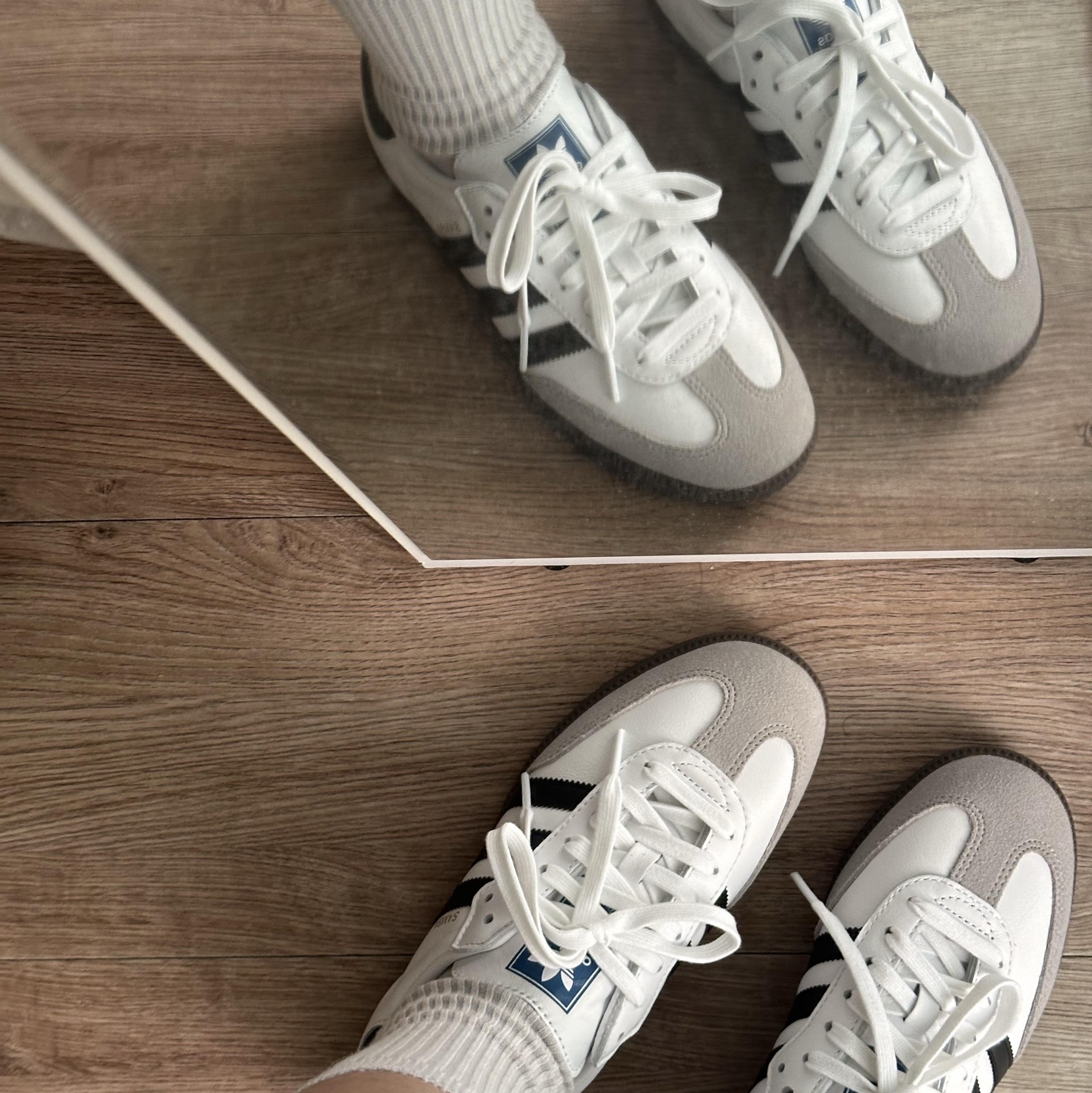 Adidas Samba OG Cloud White 착용 스타일